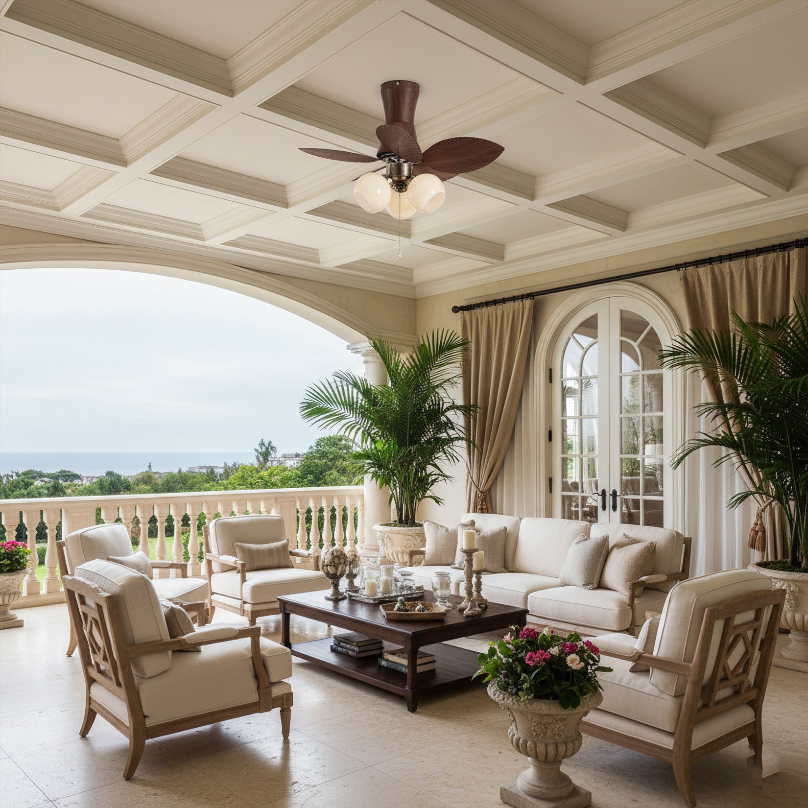 Malibu Wabi-Sabi ABS Ceiling Fan Light