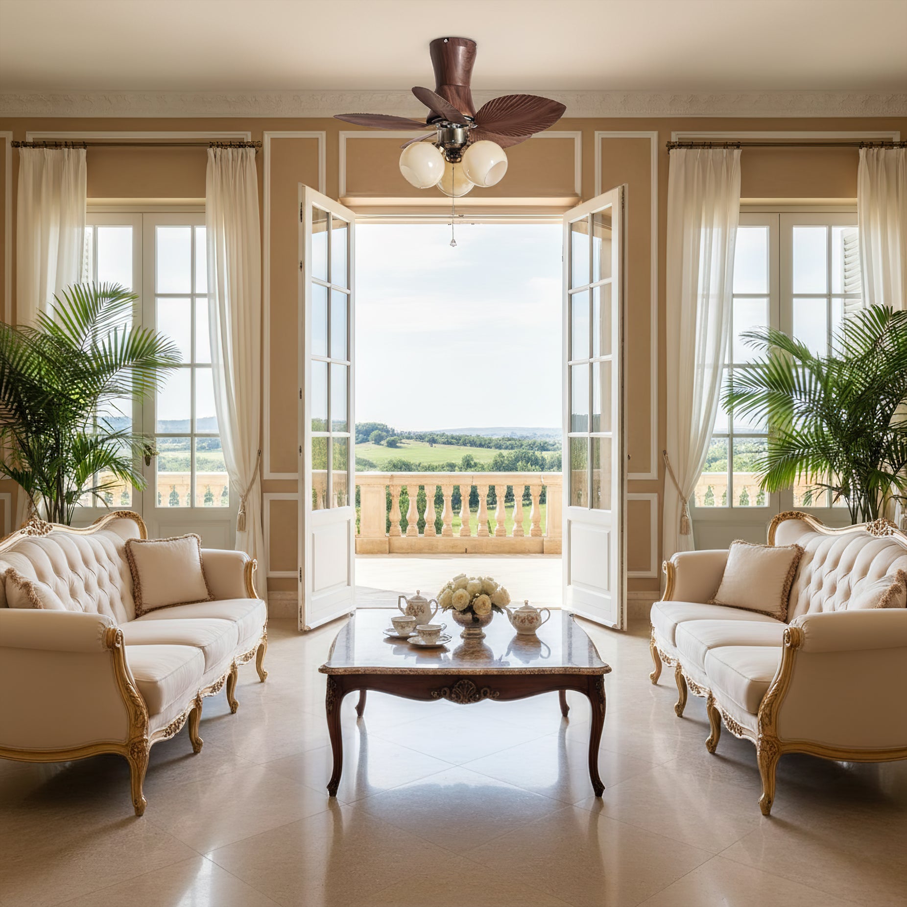 Malibu Wabi-Sabi ABS Ceiling Fan Light