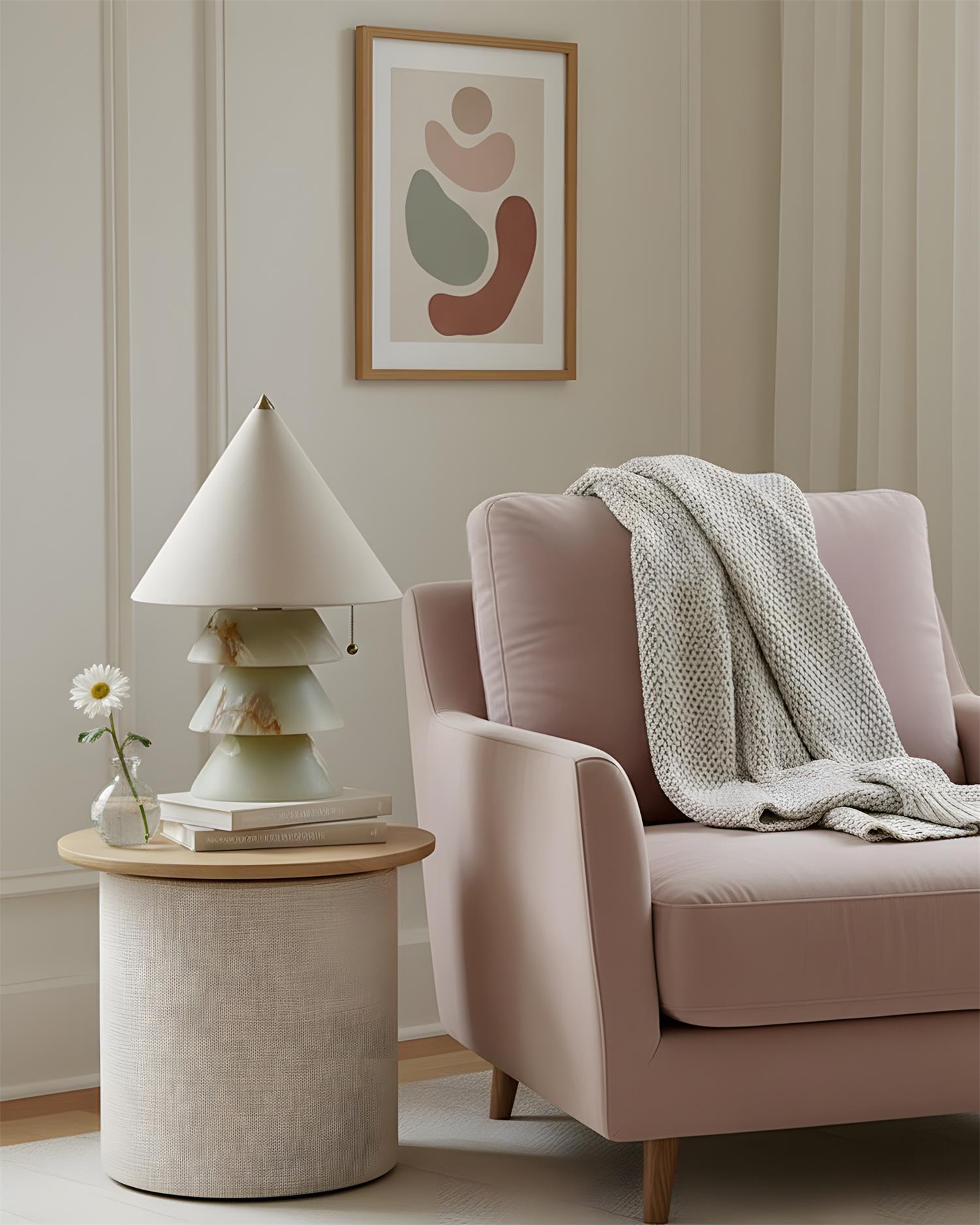 Mallow Natural Jade Table Light