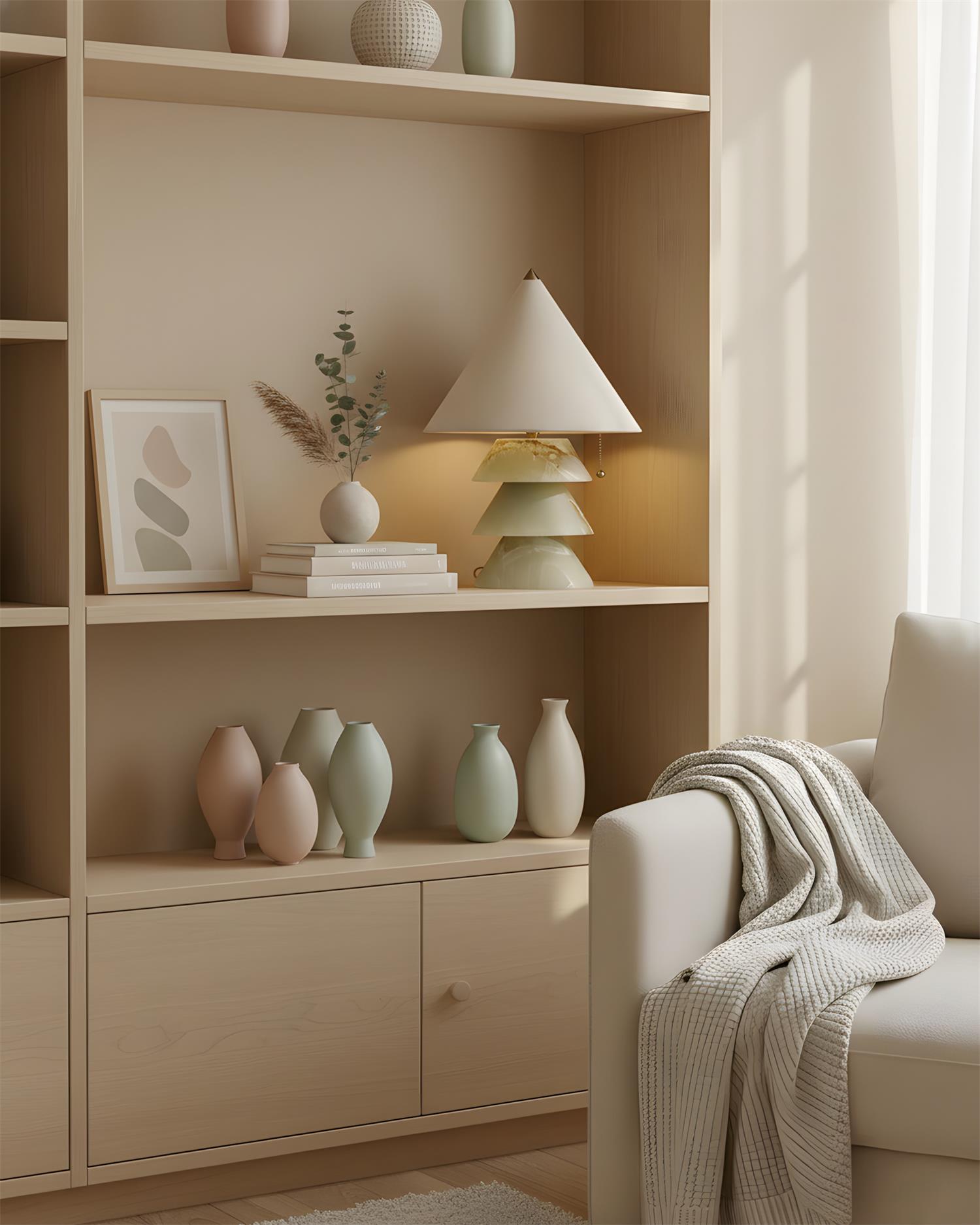 Mallow Natural Jade Table Light