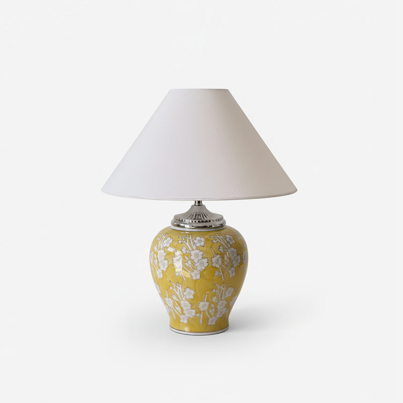 FloriGlow Artistic Ceramic Table Lamp