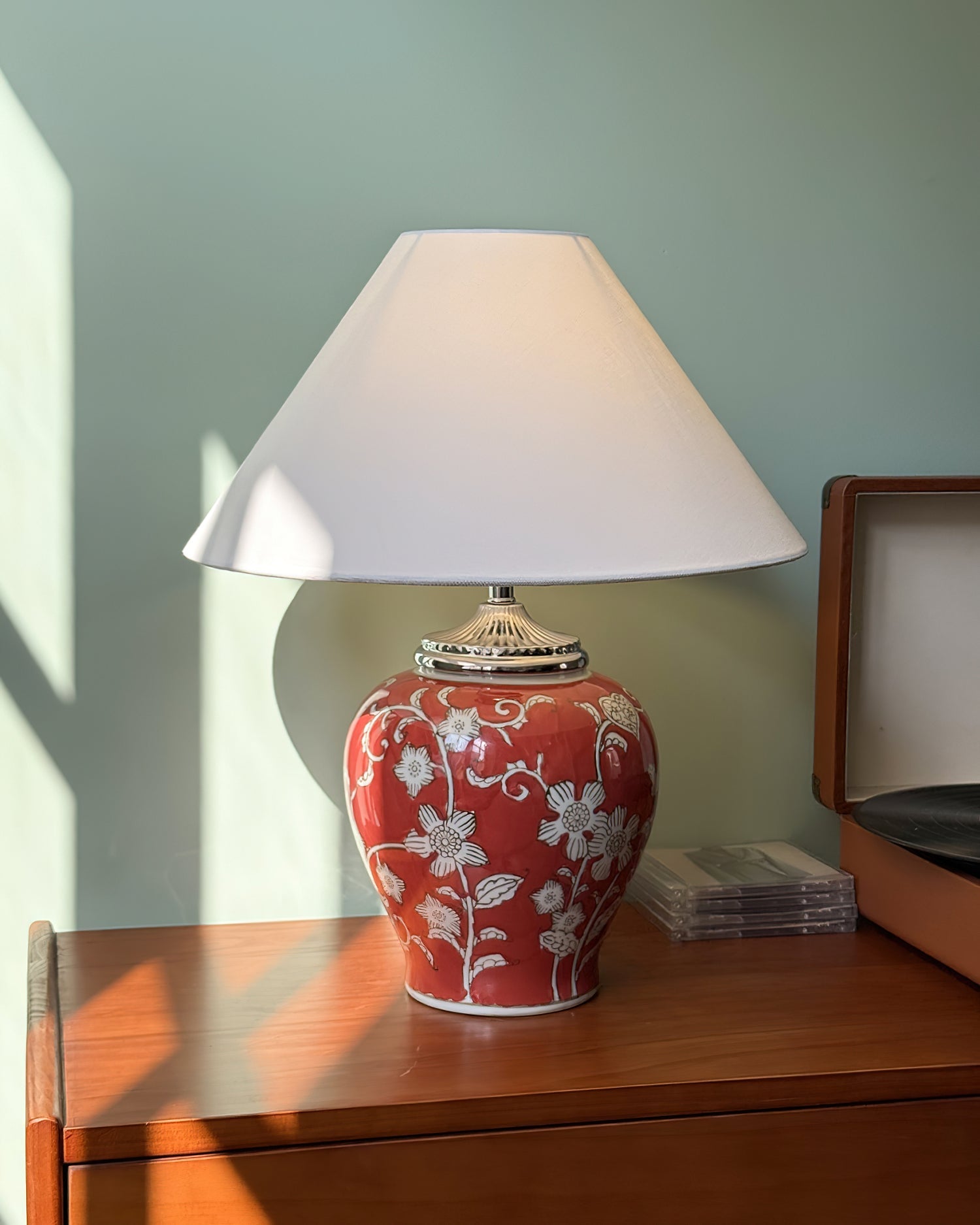 FloriGlow Artistic Ceramic Table Lamp