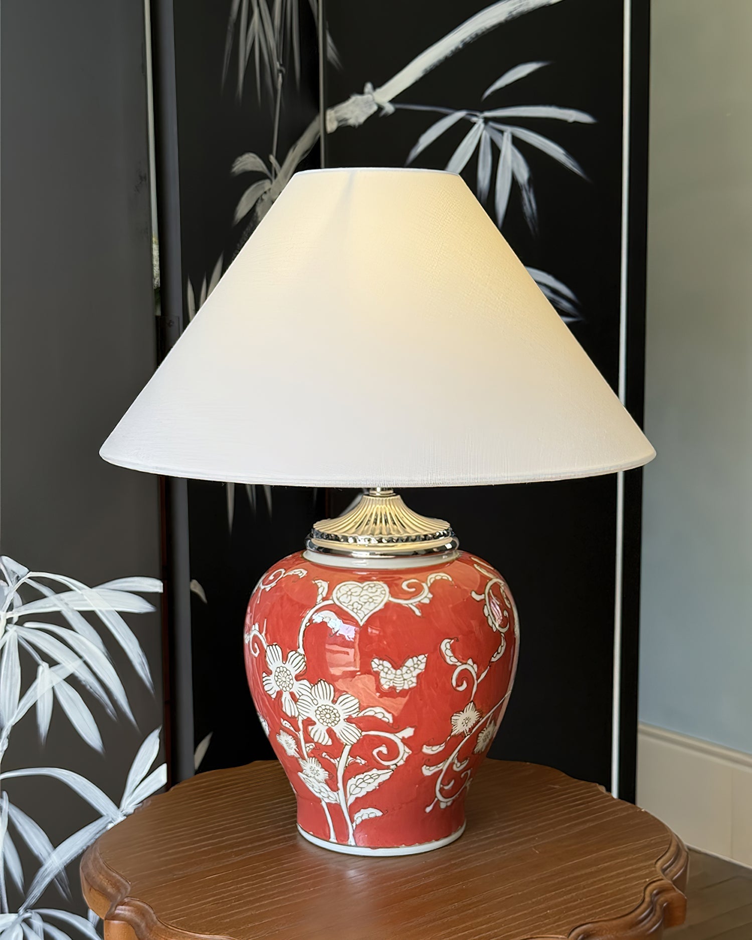 FloriGlow Artistic Ceramic Table Lamp