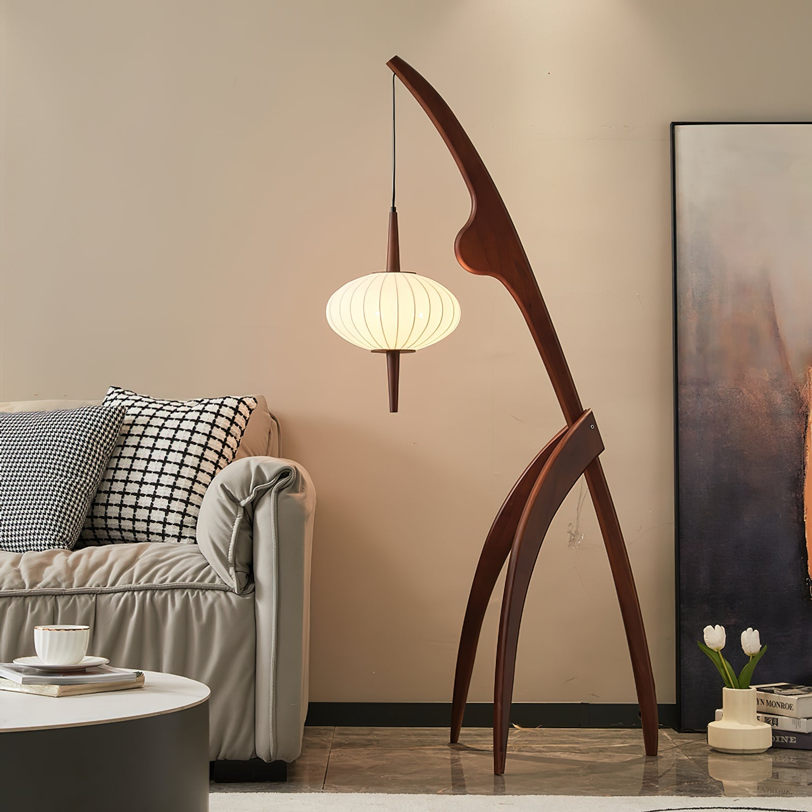 Mantis Wood Floor Lamp - Blowlighting
