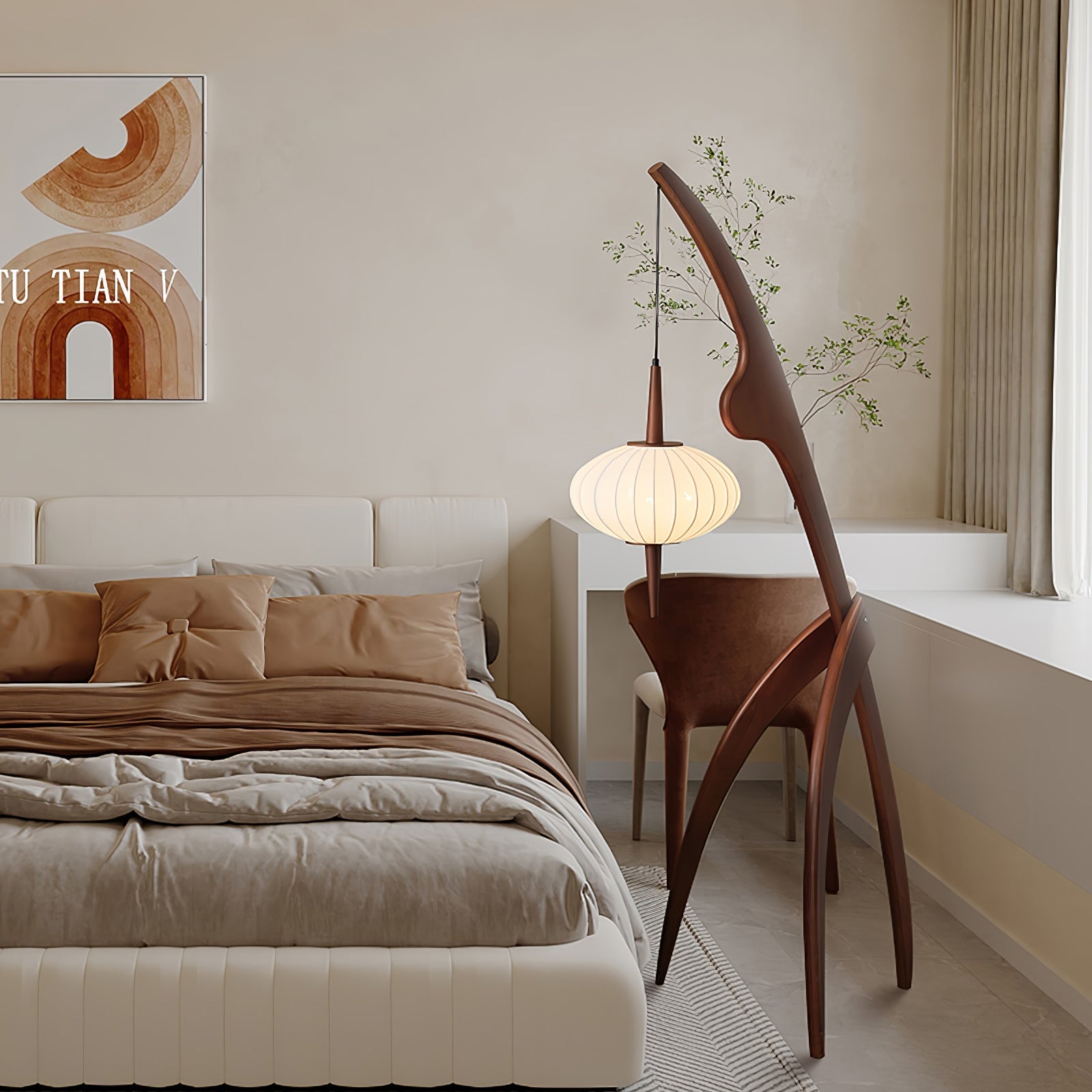 Mantis Wood Floor Lamp - Blowlighting