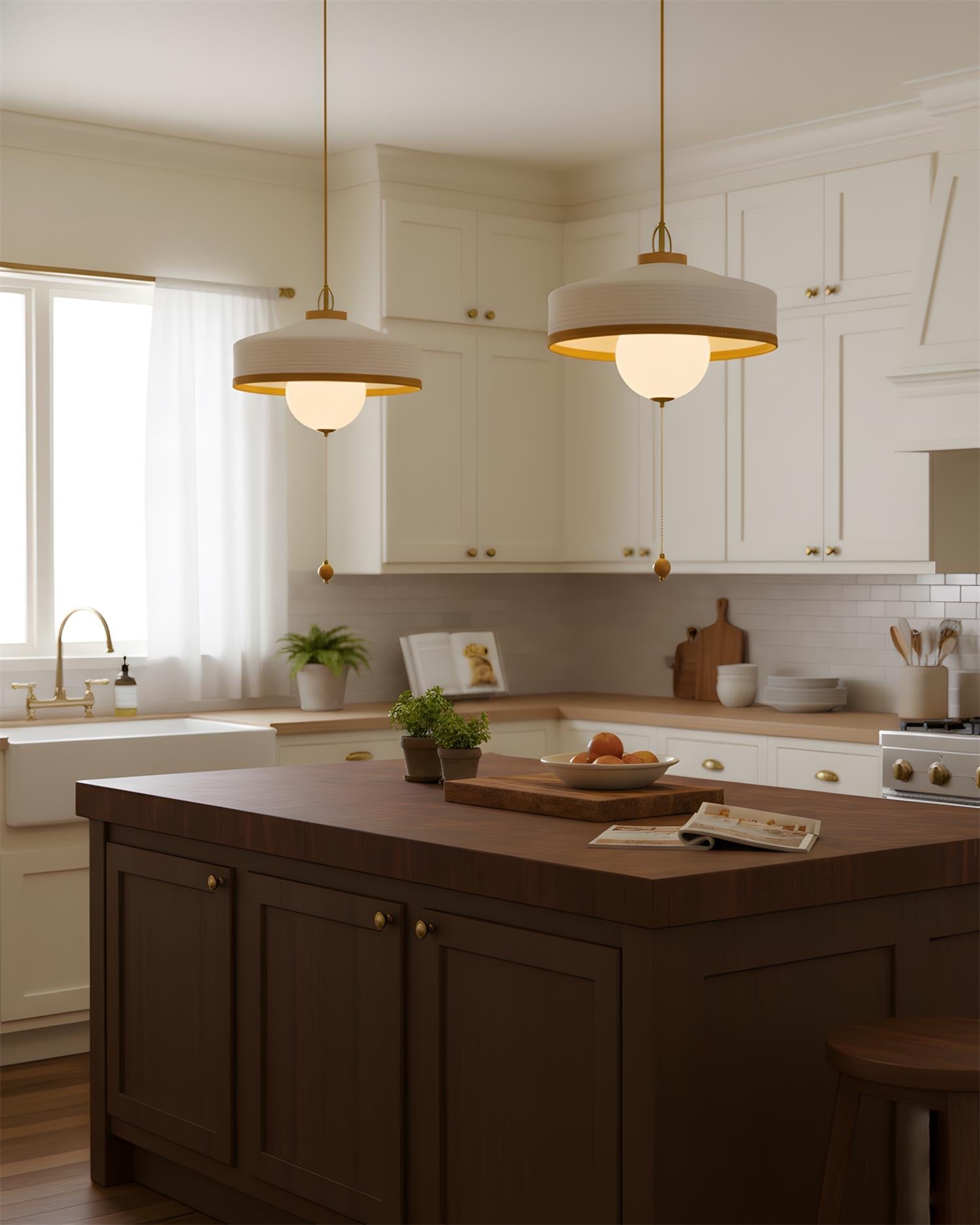 Mantle Oriental Fabric Pendant Light