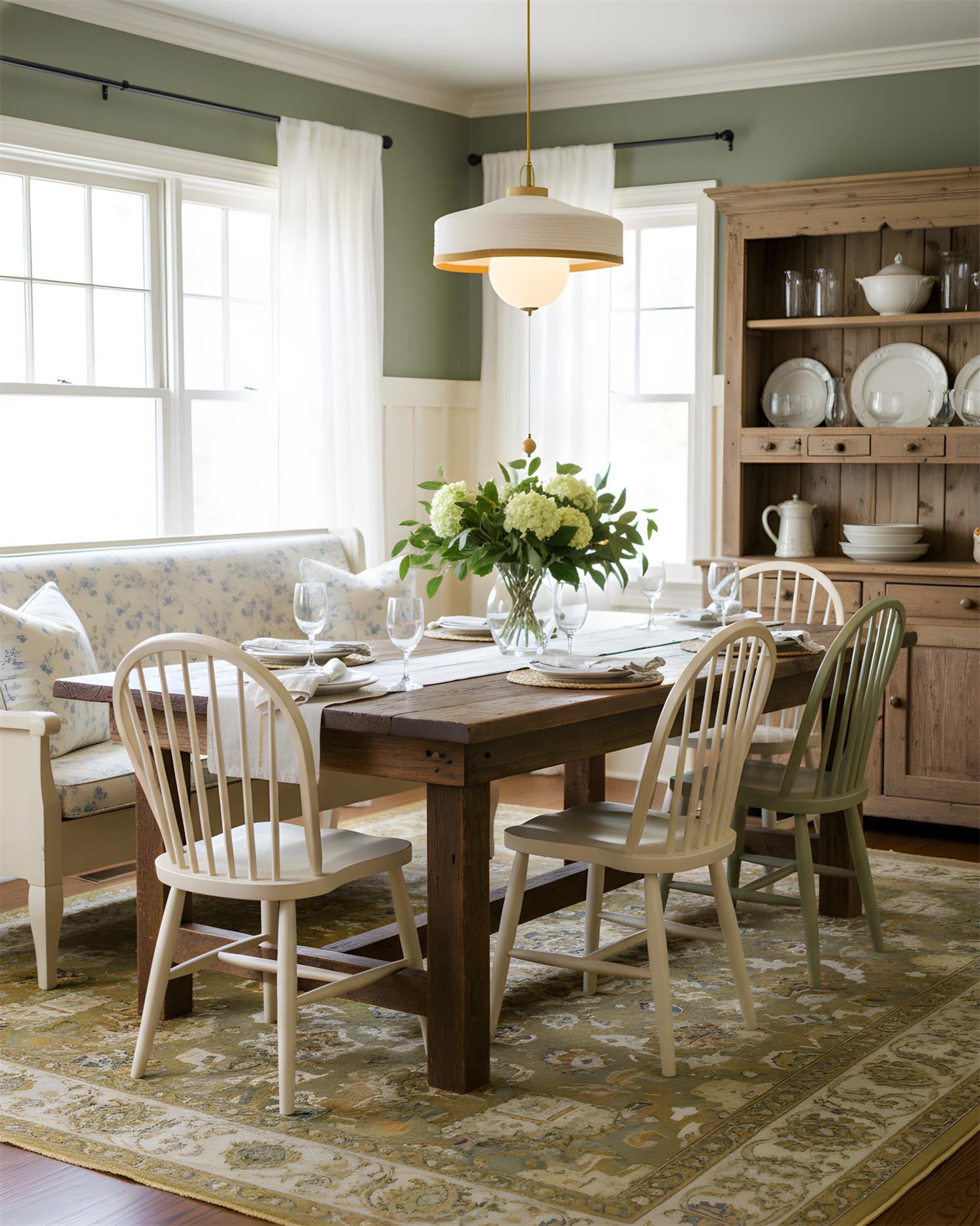 Mantle Oriental Fabric Pendant Light