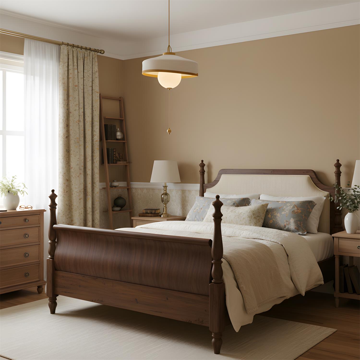 Mantle Oriental Fabric Pendant Light