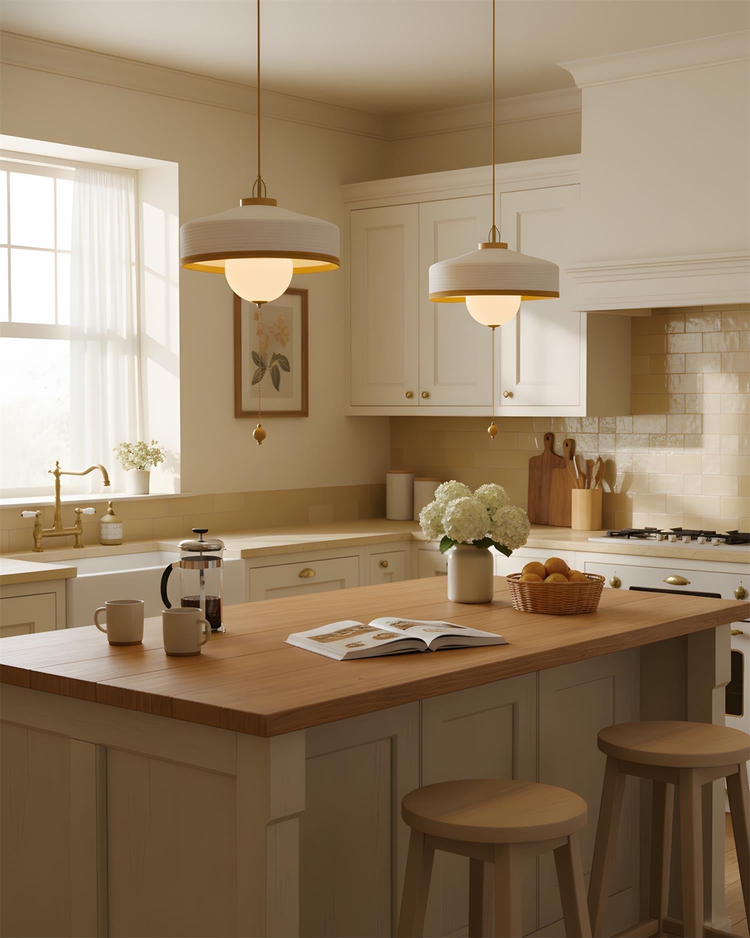 Mantle Oriental Fabric Pendant Light