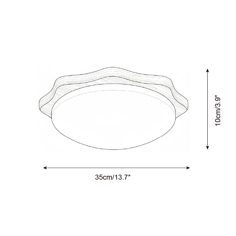 Maple Minimalist Acrylic Wood Ceiling Light