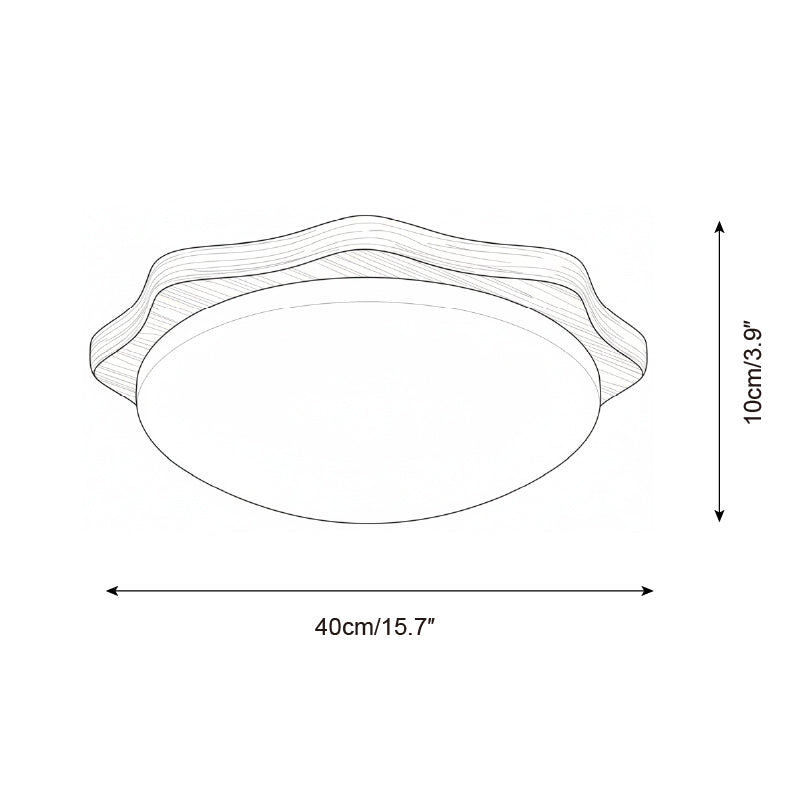 Maple Minimalist Acrylic Wood Ceiling Light