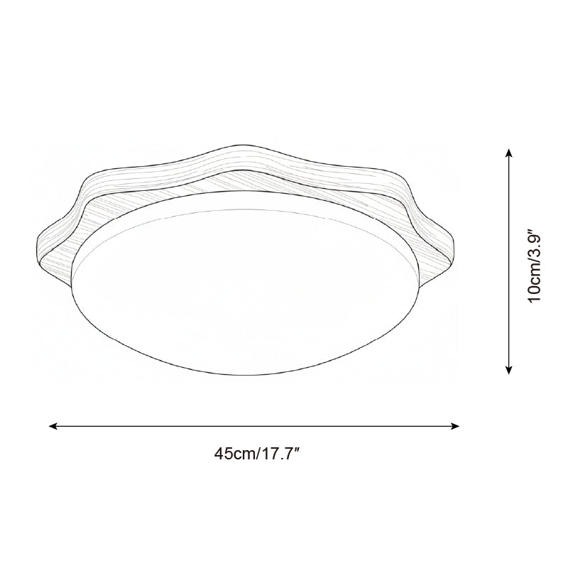 Maple Minimalist Acrylic Wood Ceiling Light
