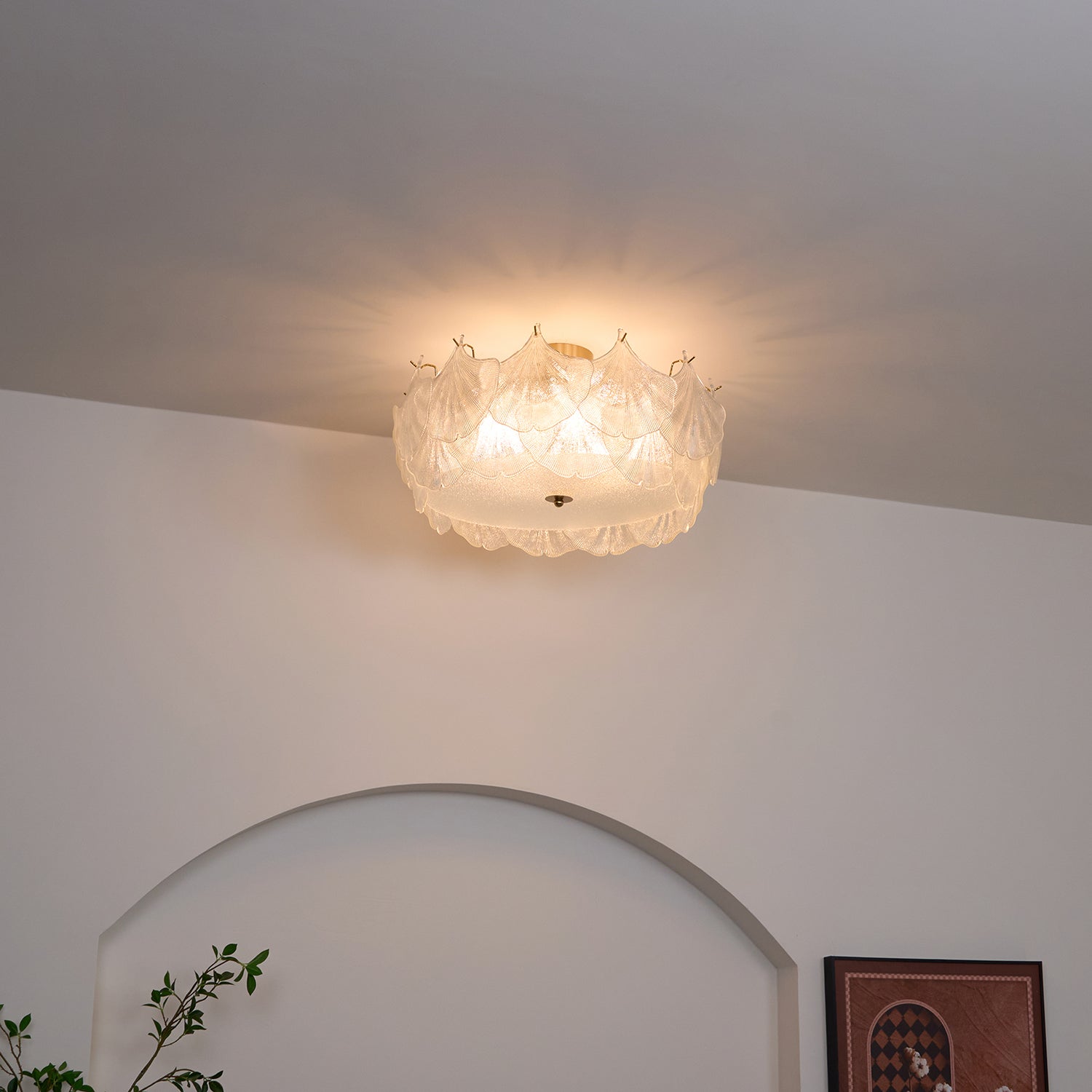 Maple Leaf Cluster Ceiling Light - Blowlighting