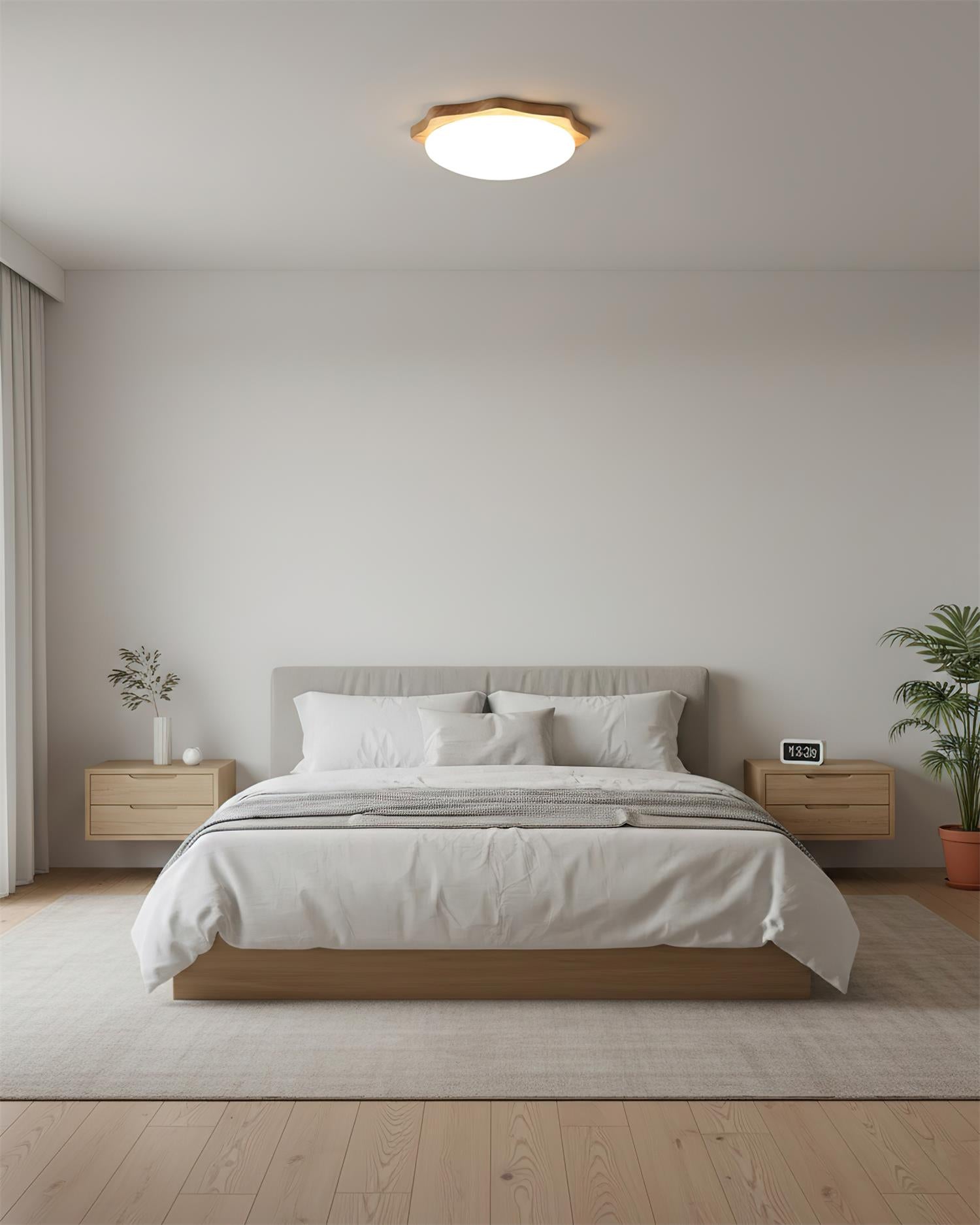 Maple Minimalist Acrylic Wood Ceiling Light