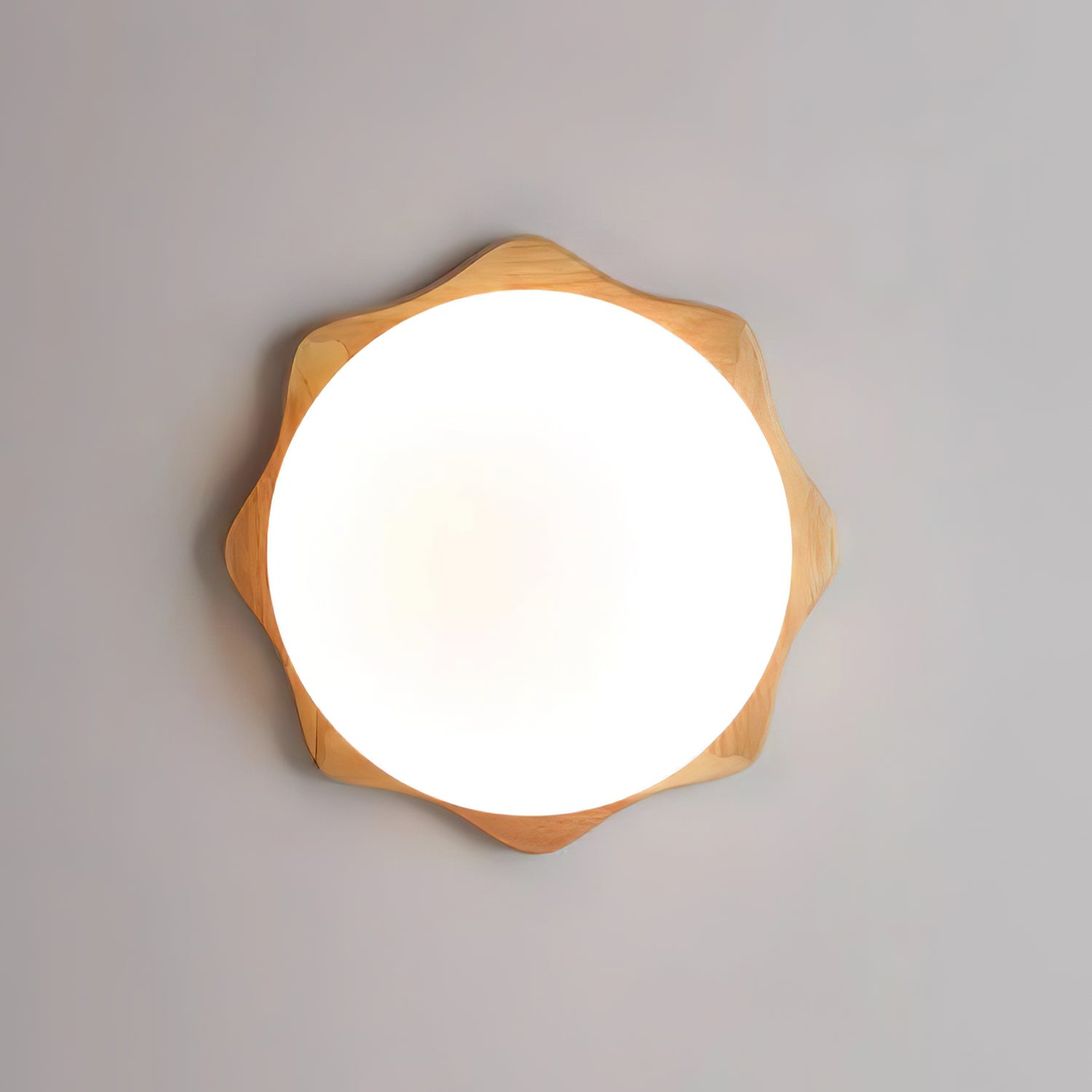 Maple Minimalist Acrylic Wood Ceiling Light