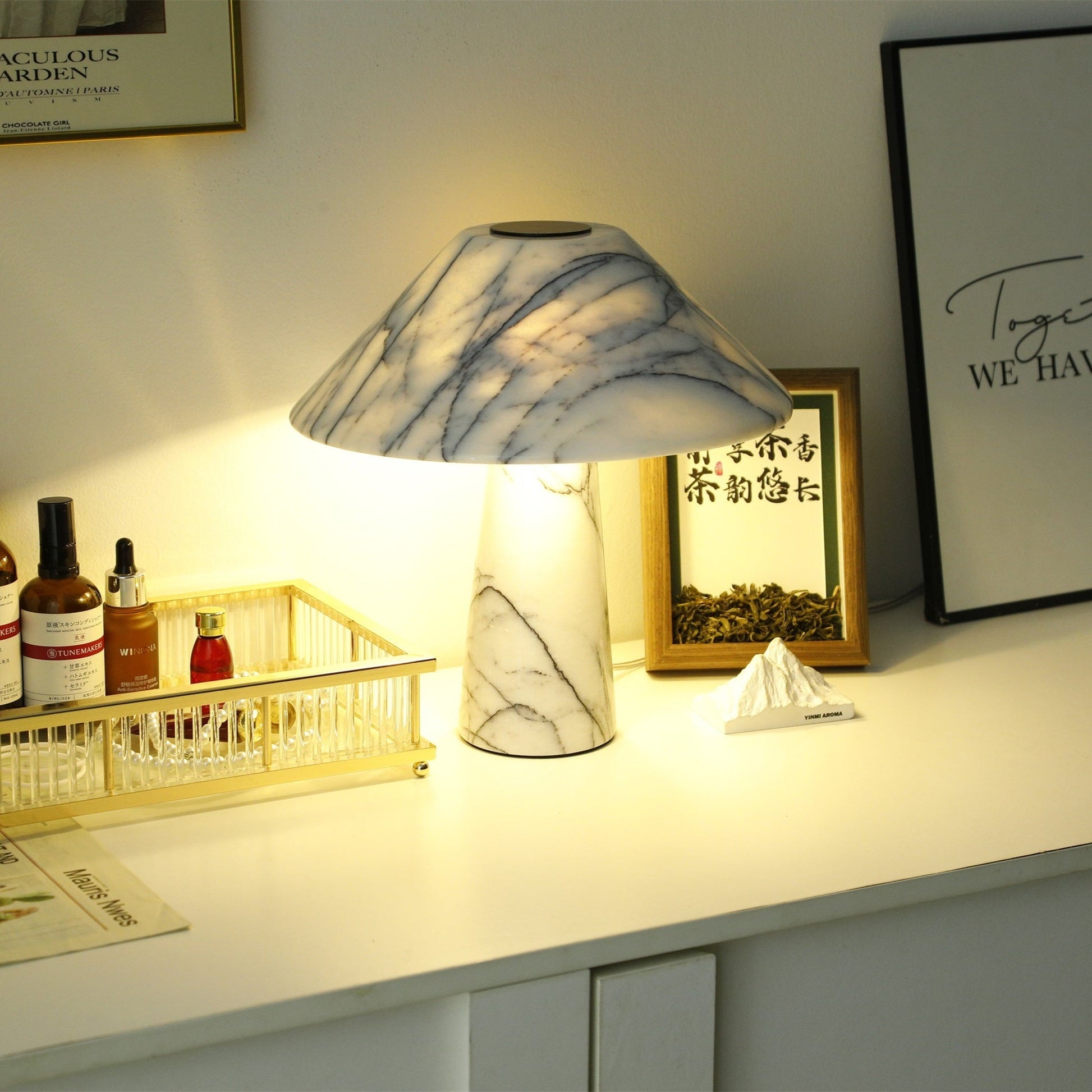 Marbella Marble Table Lamp - Blowlighting