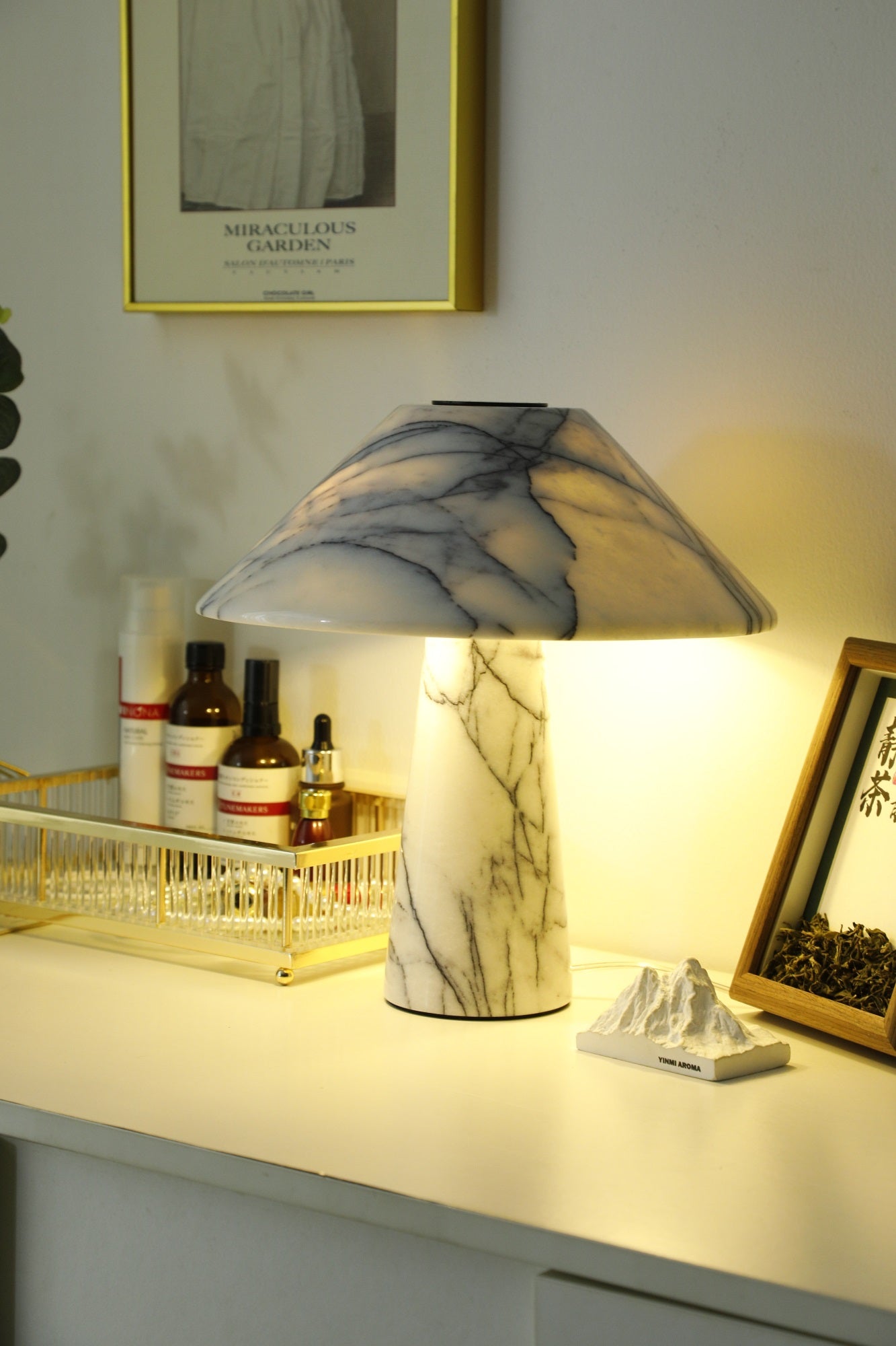 Marbella Marble Table Lamp - Blowlighting