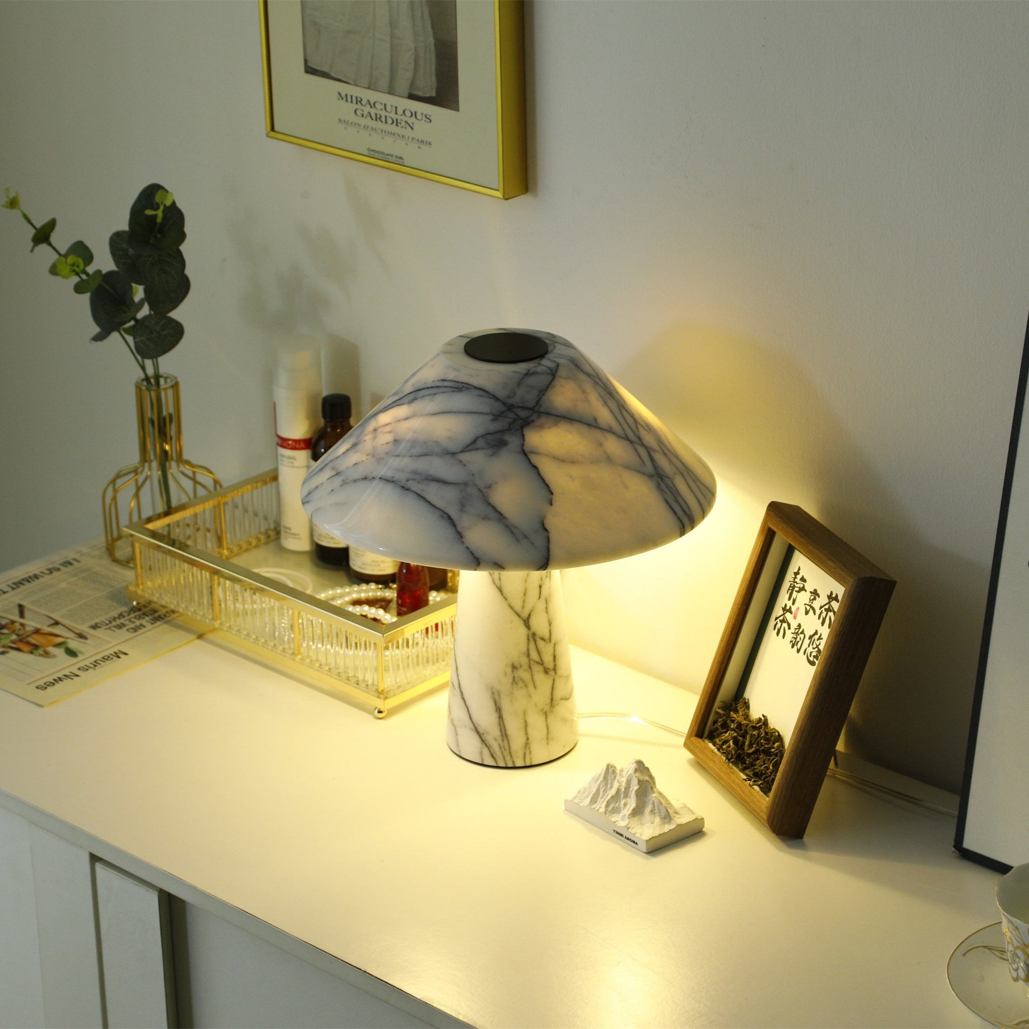 Marbella Marble Table Lamp - Blowlighting