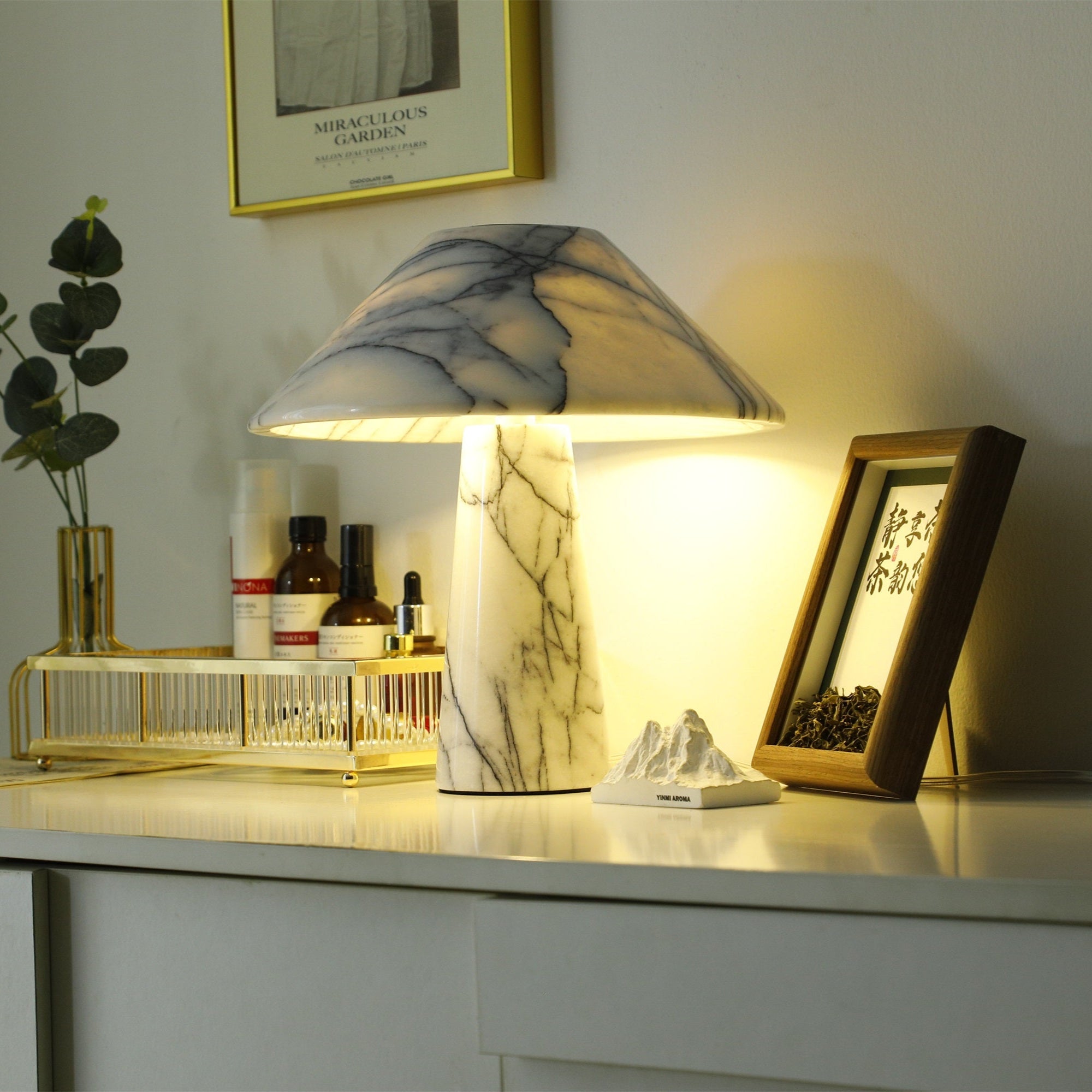 Marbella Marble Table Lamp - Blowlighting