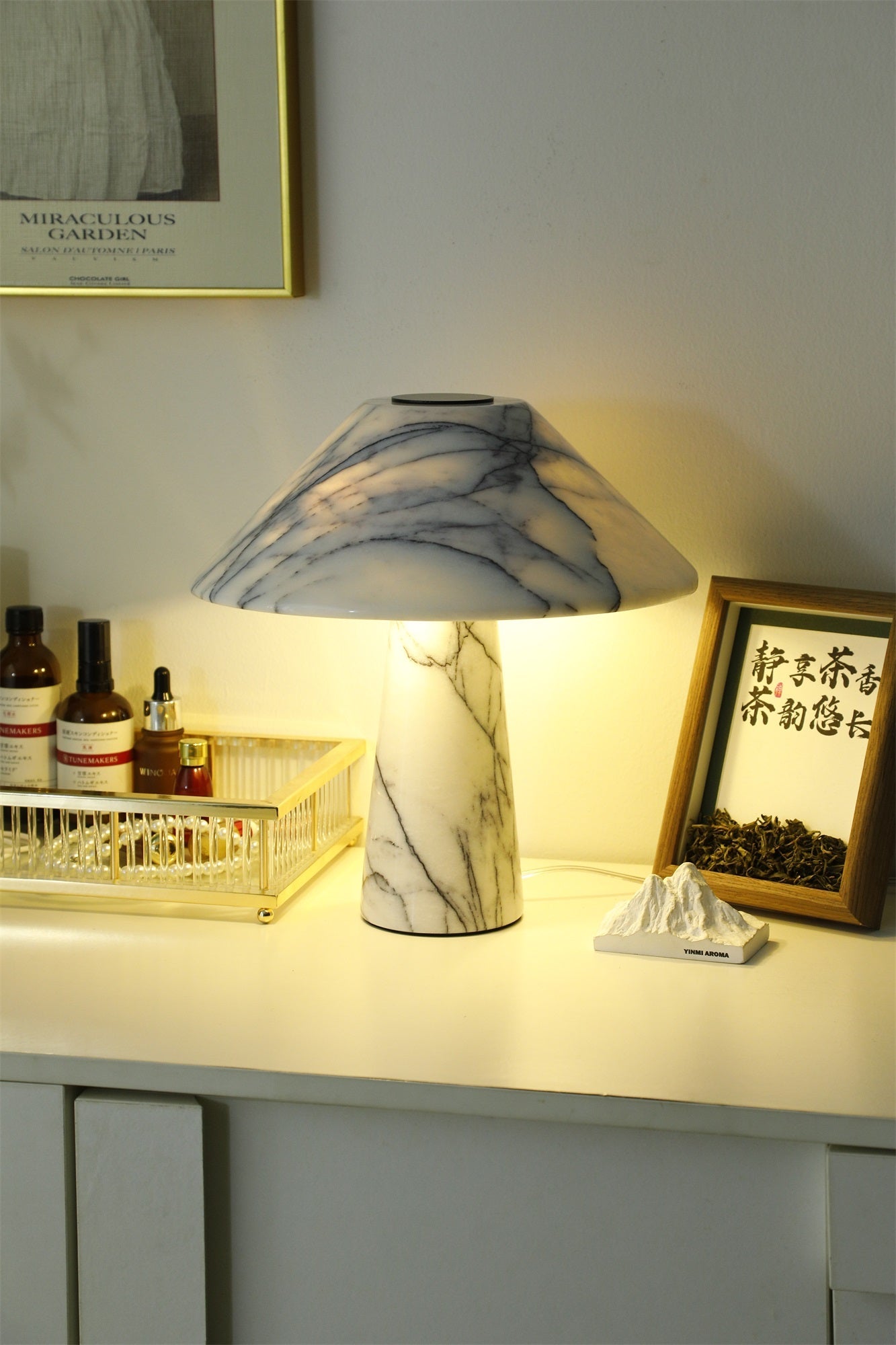 Marbella Marble Table Lamp - Blowlighting