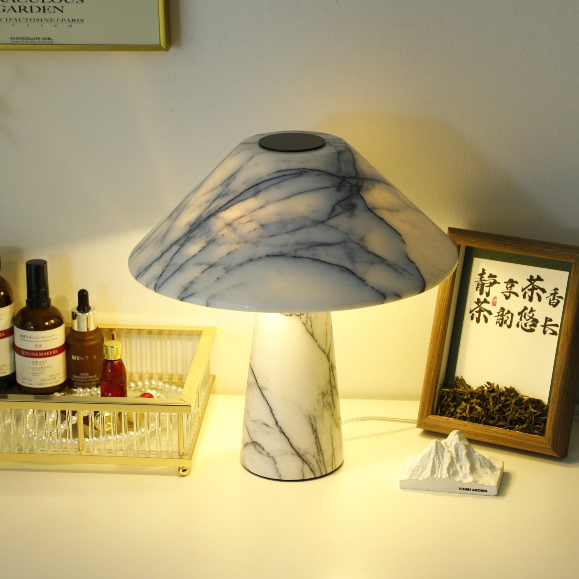 Marbella Marble Table Lamp - Blowlighting