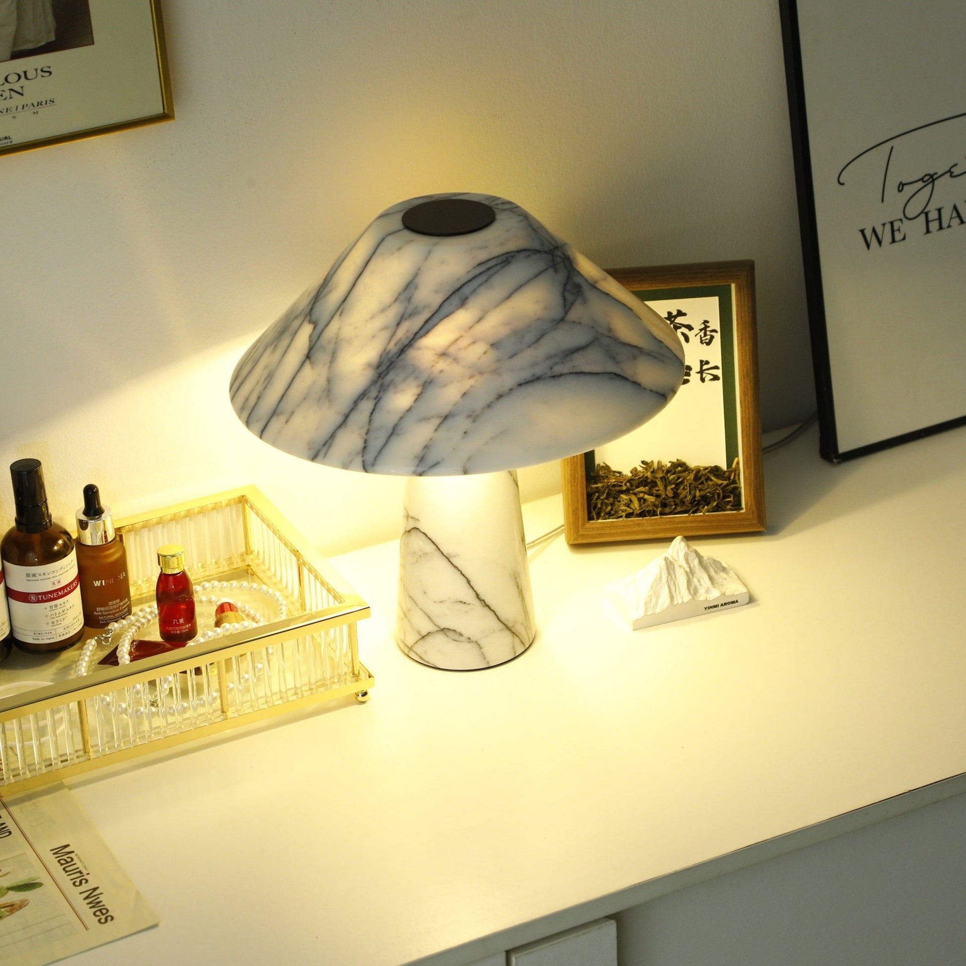 Marbella Marble Table Lamp - Blowlighting