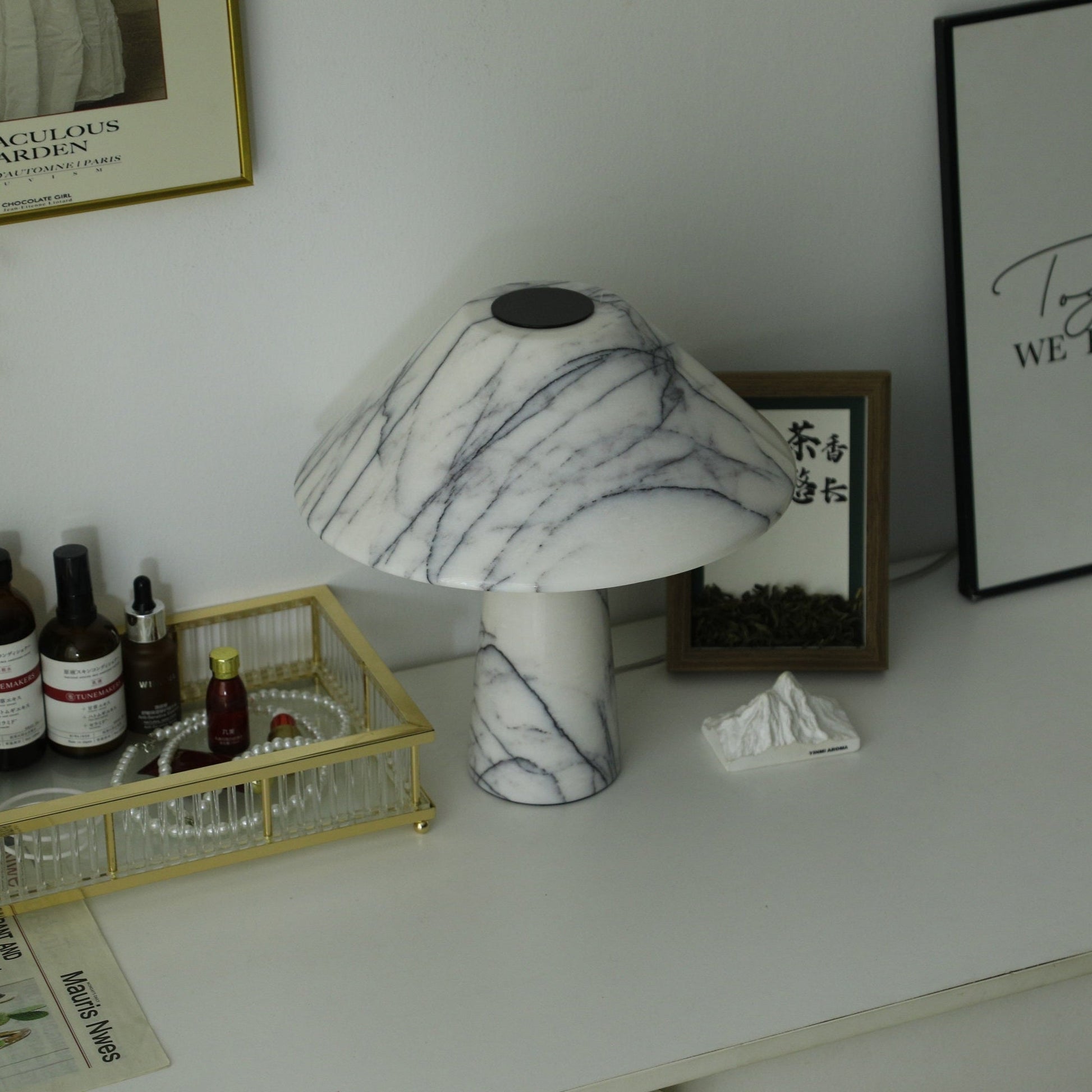 Marbella Marble Table Lamp - Blowlighting
