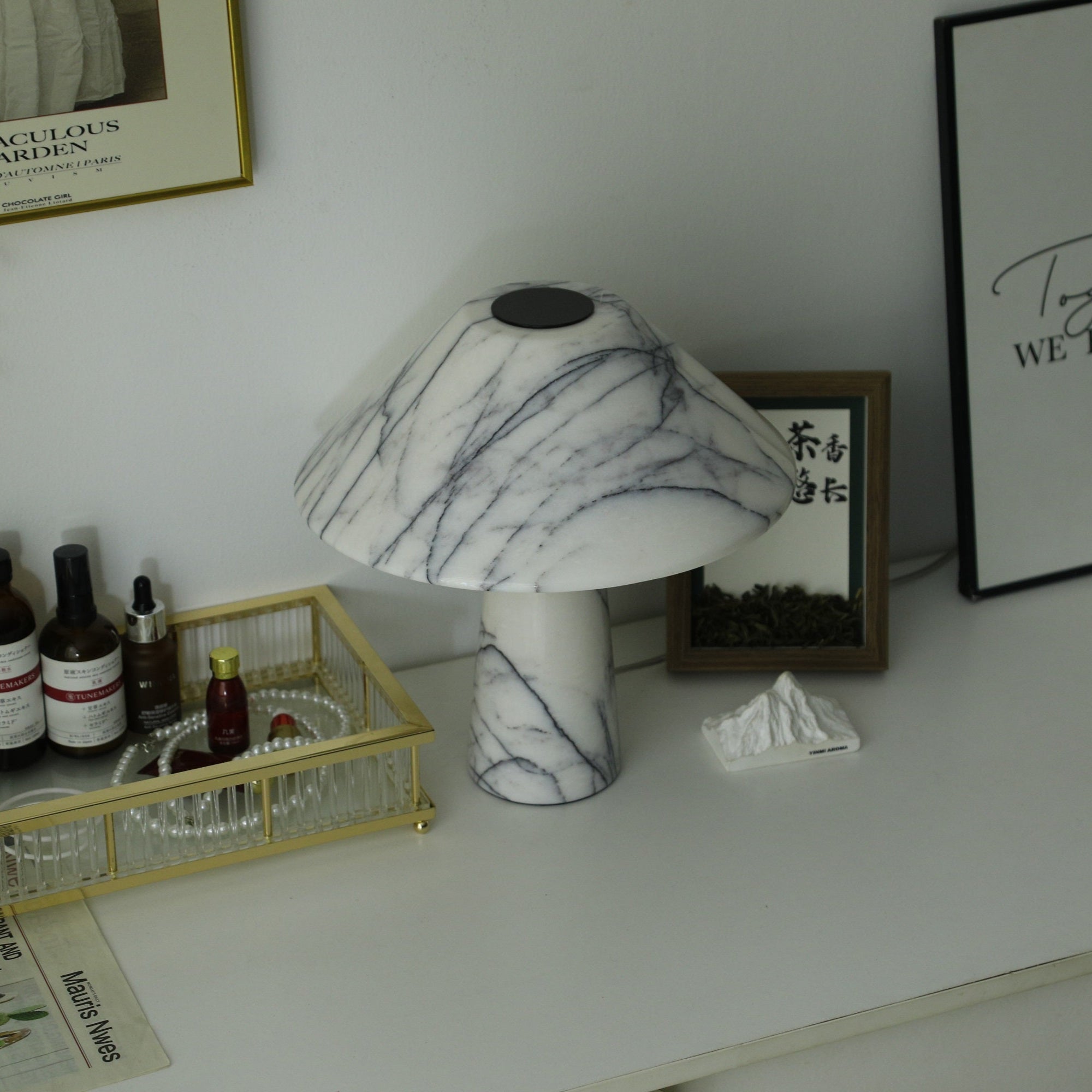 Marbella Marble Table Lamp - Blowlighting