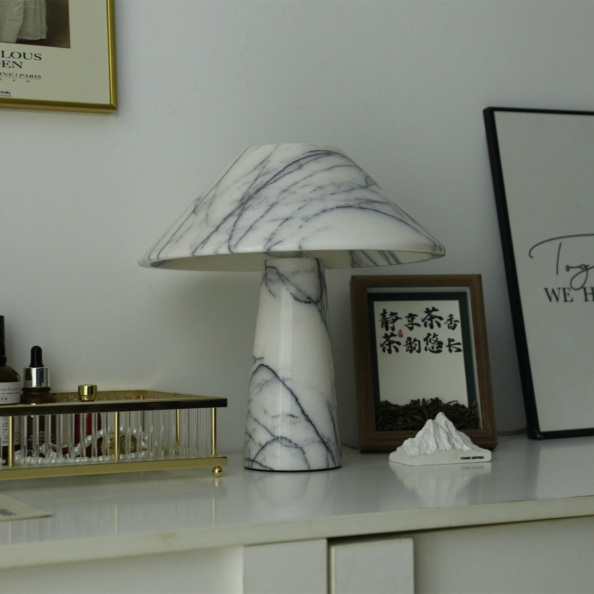 Marbella Marble Table Lamp - Blowlighting