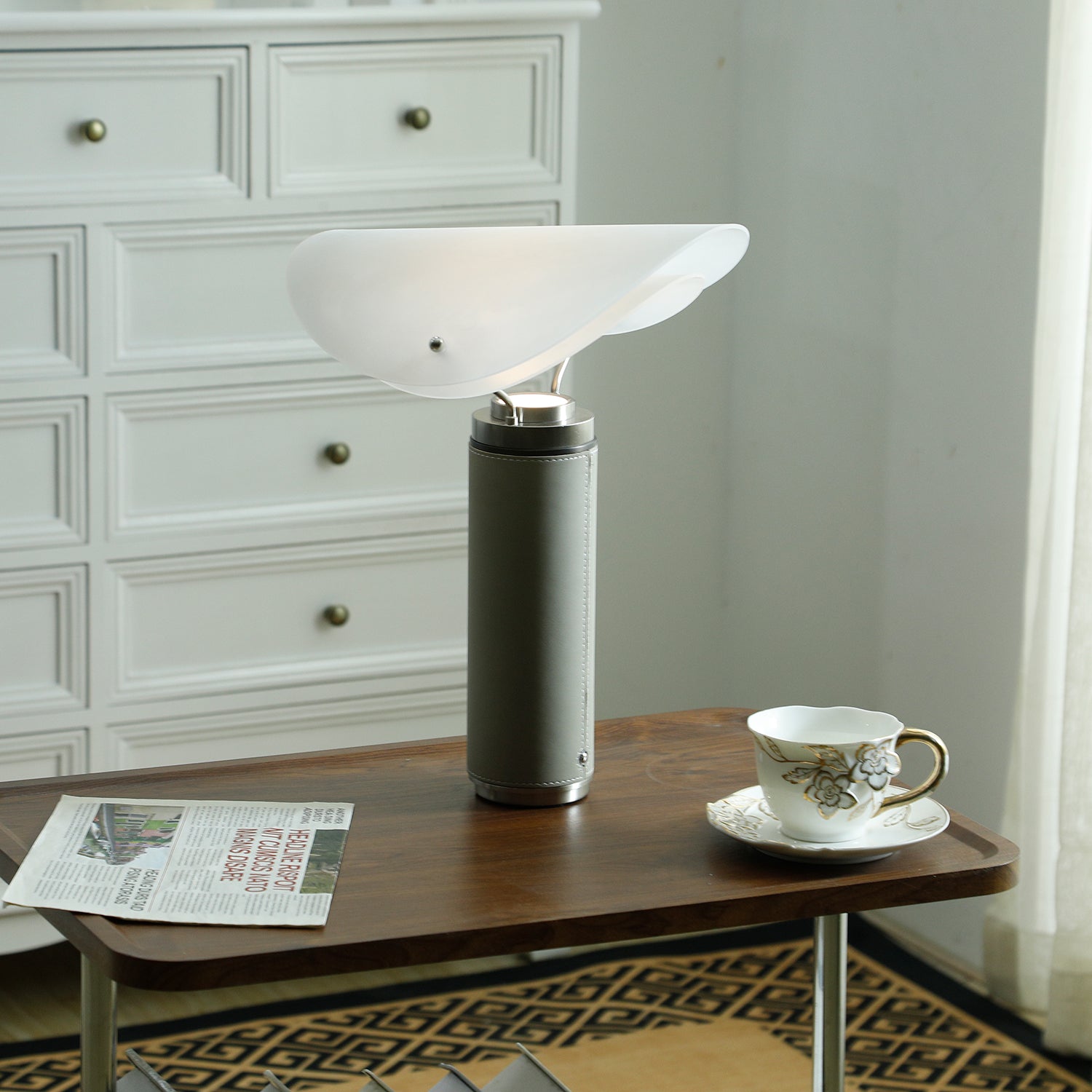 Inorielis Sculptural Travertine Table Lamp - Blowlighting