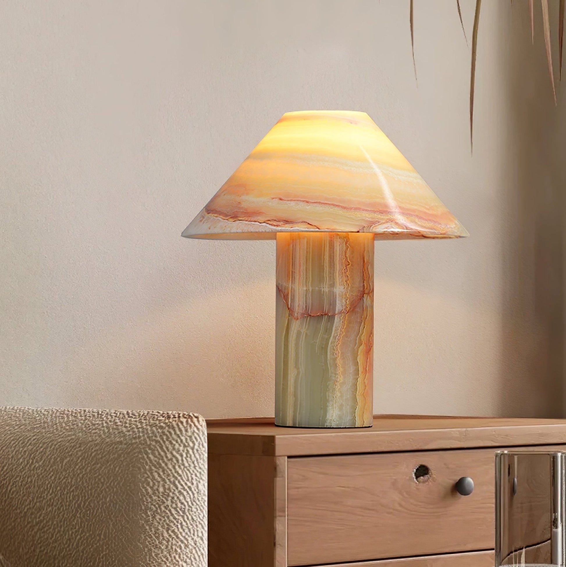 Aurora Vintage Jade Table Lamp - Blowlighting