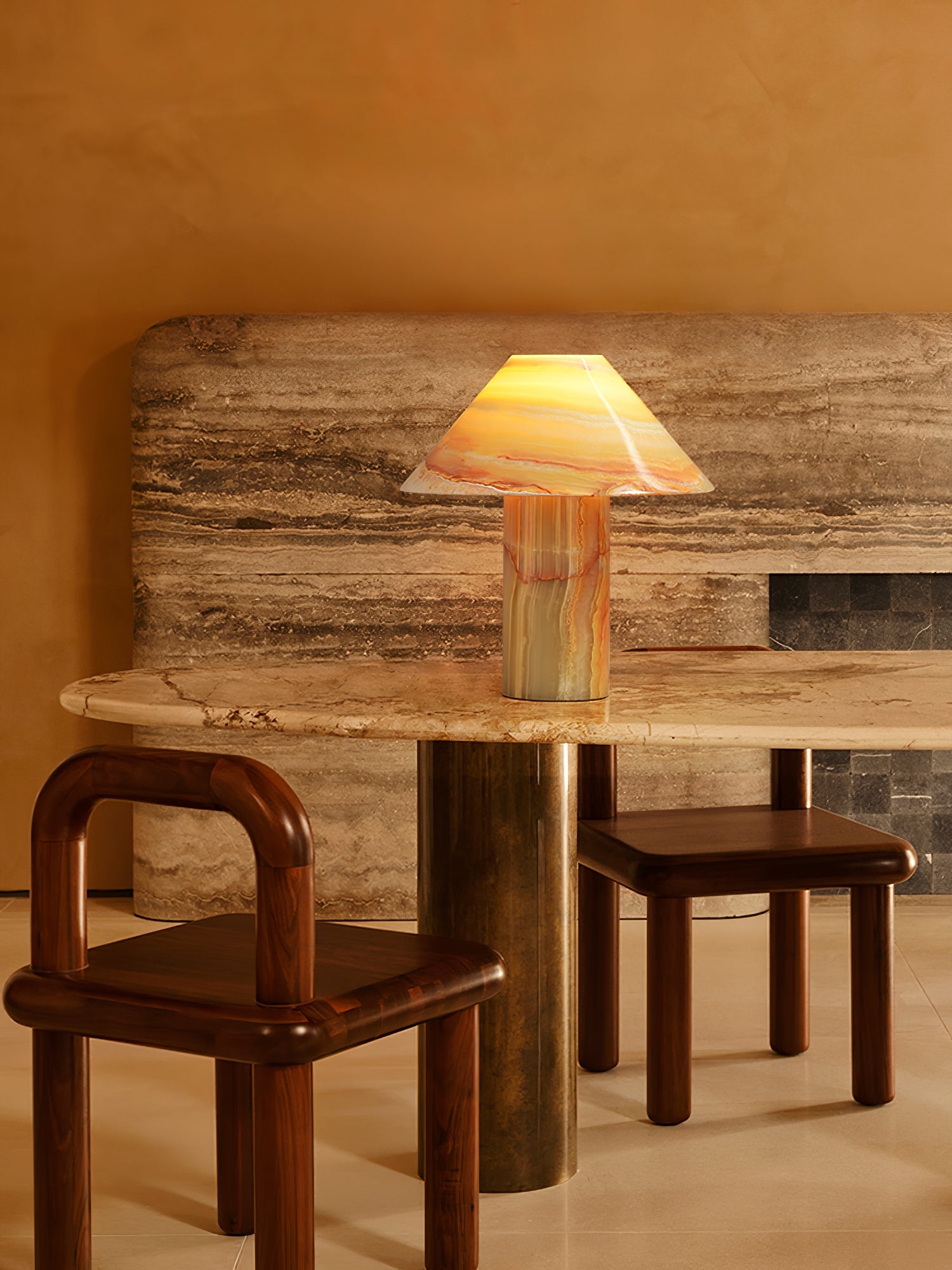 Aurora Vintage Jade Table Lamp - Blowlighting
