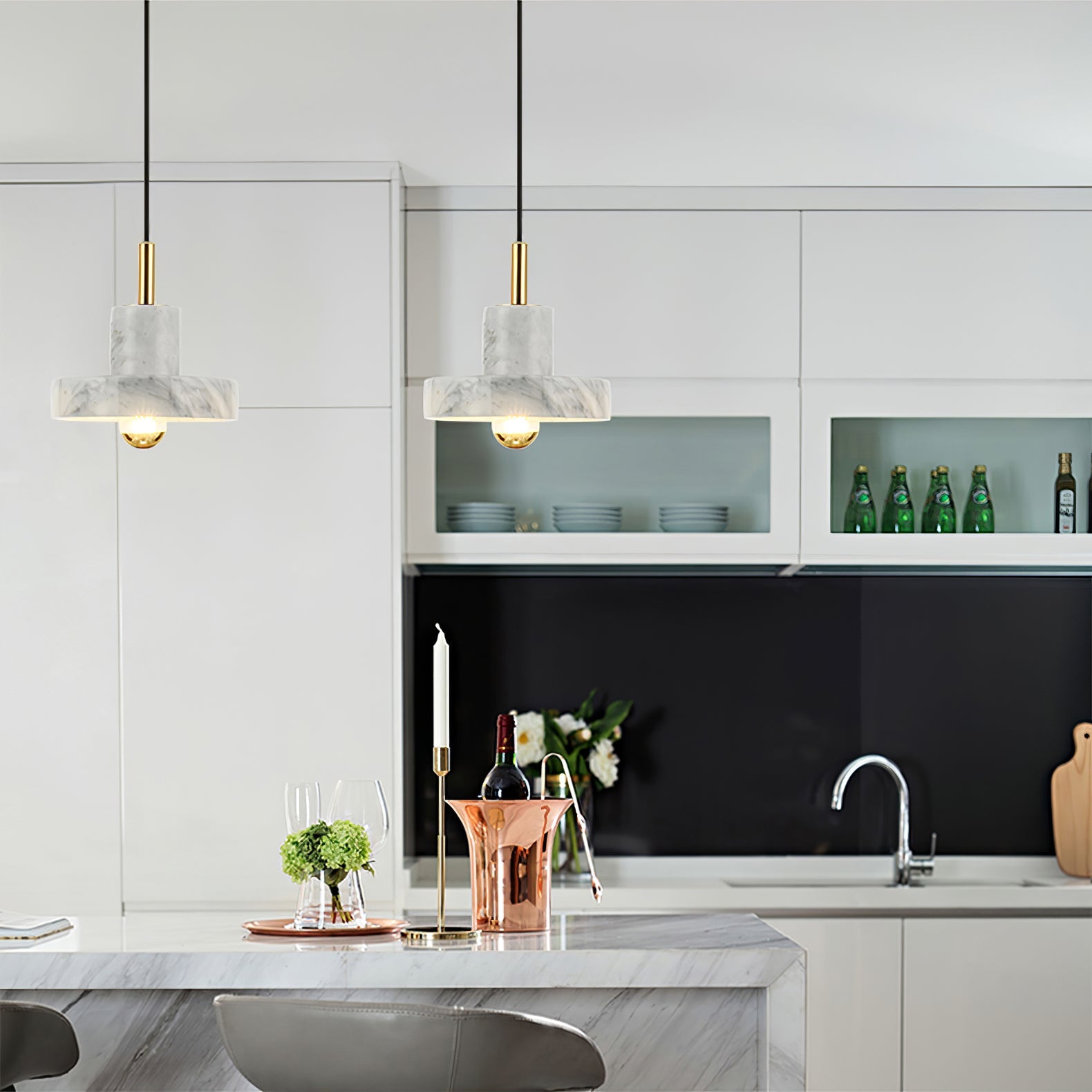 Marble Aura Pendant Lamp - Blowlighting