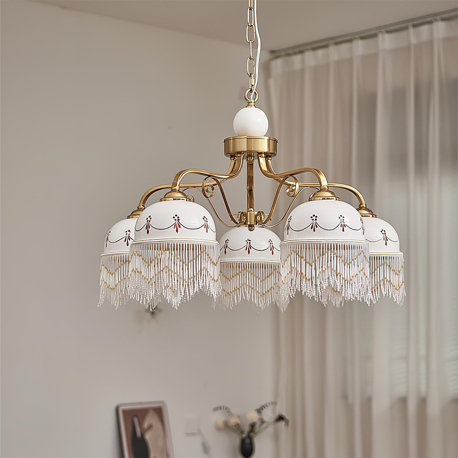 Serenity Elegant Glass Chandelier