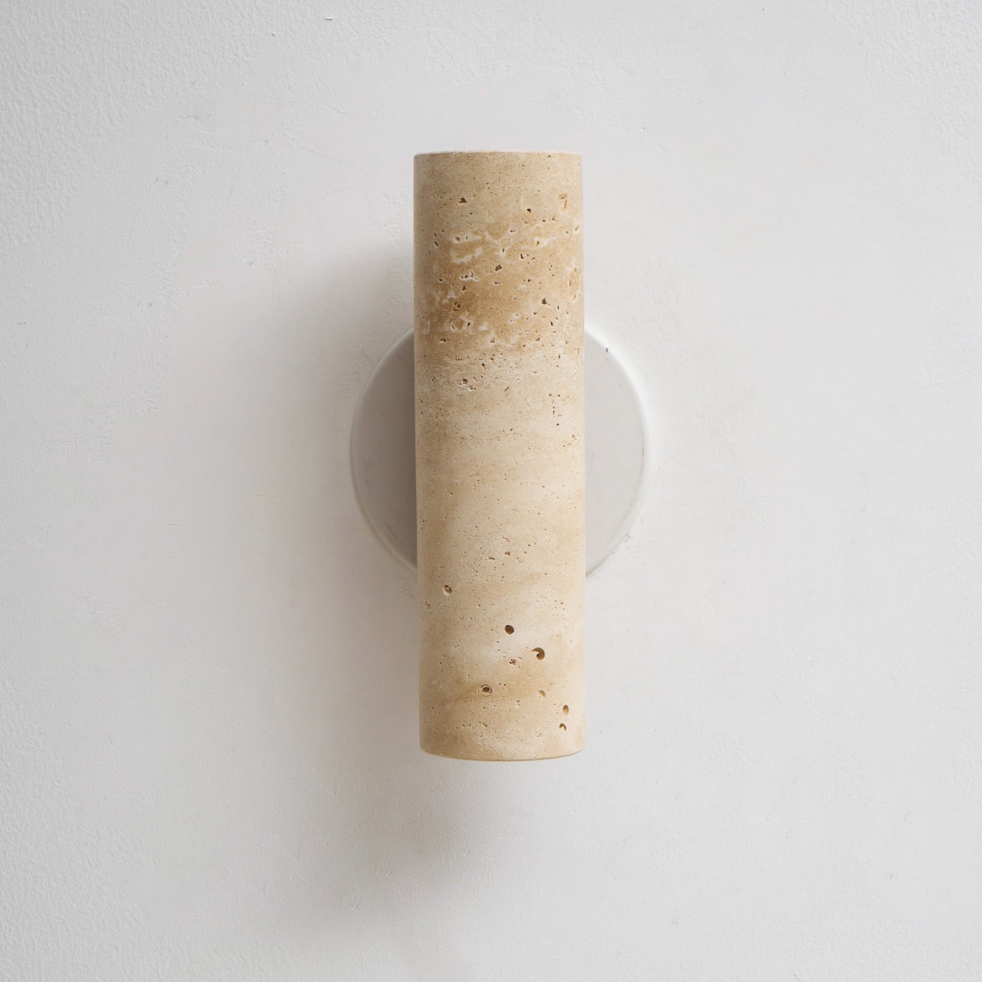 Celore Cylinder-Wood Travertine Wall Light - Blowlighting