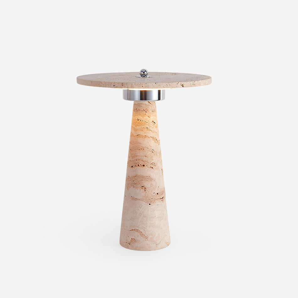 Mareen Wabi-Sabi Travertine Table Light