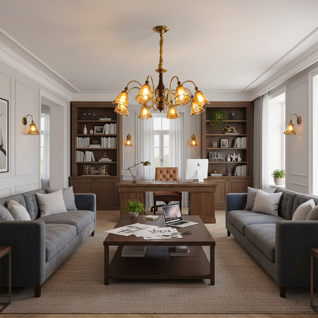 Aurelia Luxurious Glass Marigold Chandelier