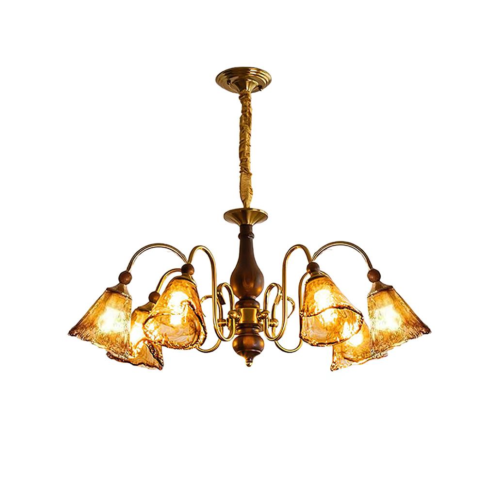 Aurelia Luxurious Glass Marigold Chandelier