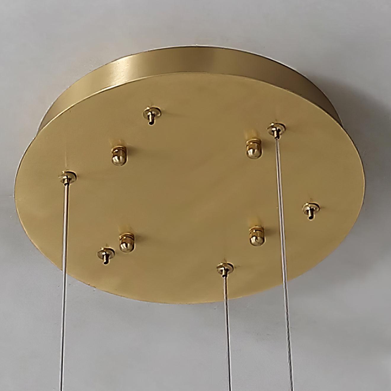Olloros Alabaster Multi-Ring Pendant Light - Blowlighting
