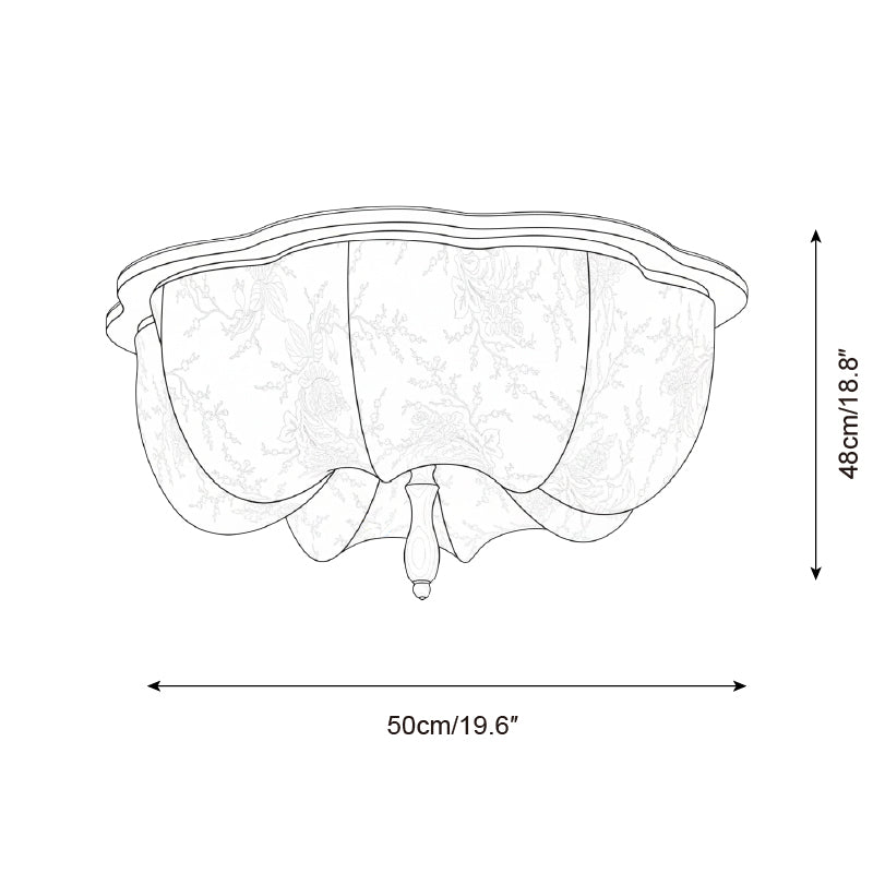 Marivelle Modern Fabric Ceiling Light