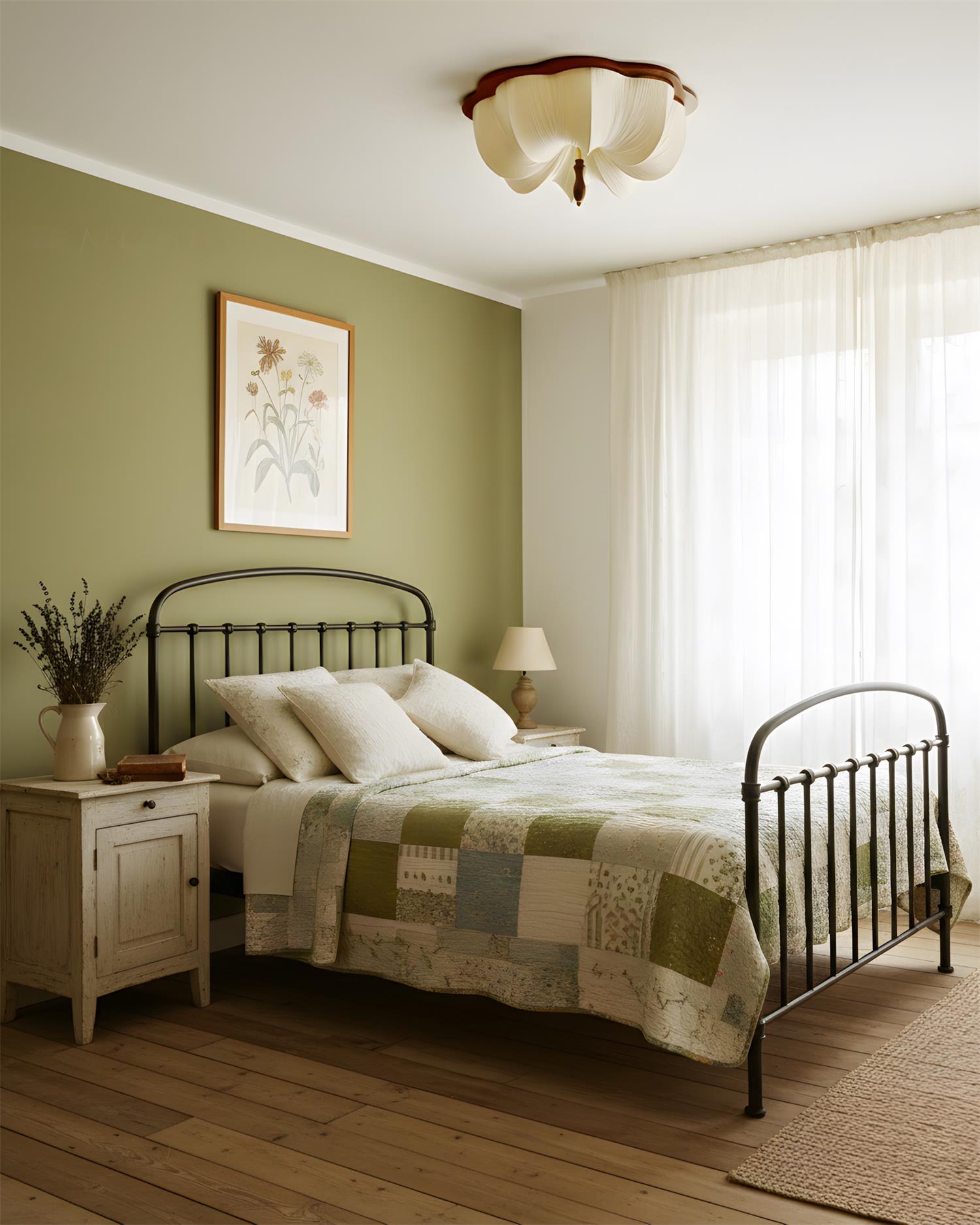 Marivelle Modern Fabric Ceiling Light