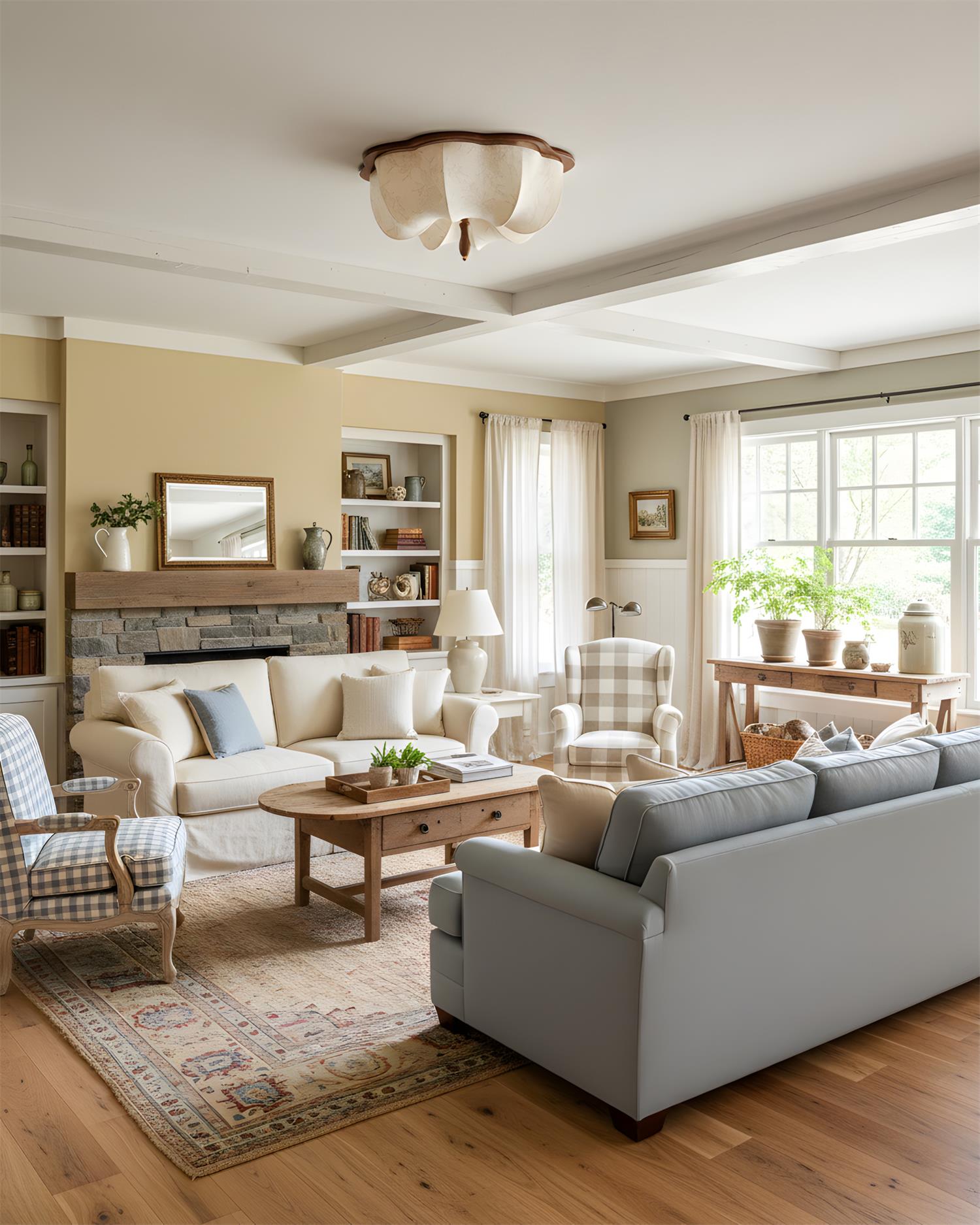 Marivelle Modern Fabric Ceiling Light