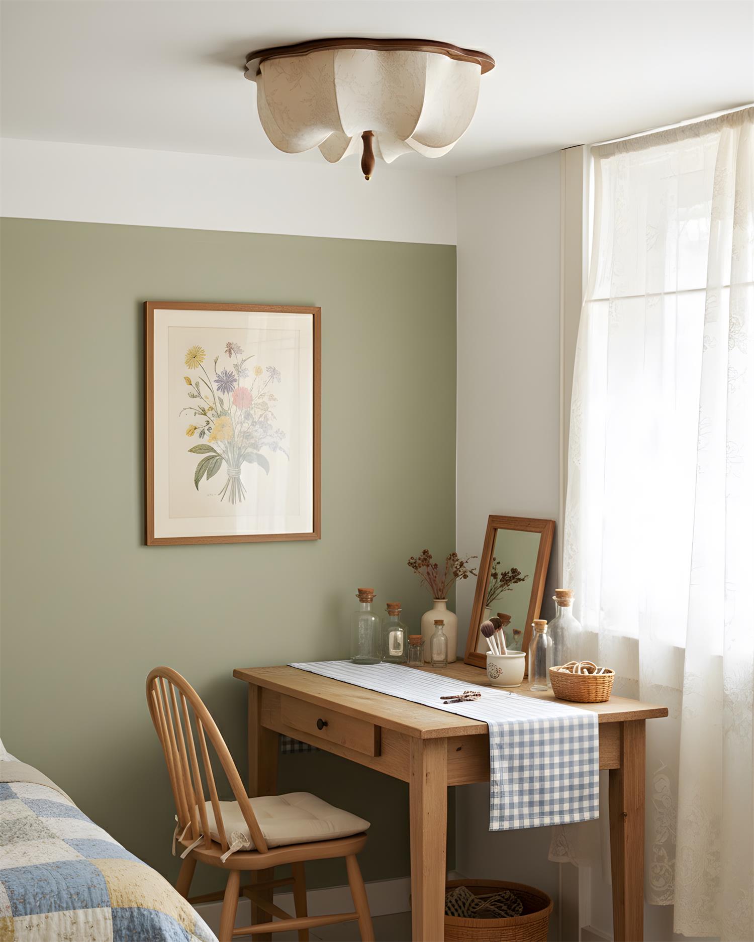 Marivelle Modern Fabric Ceiling Light