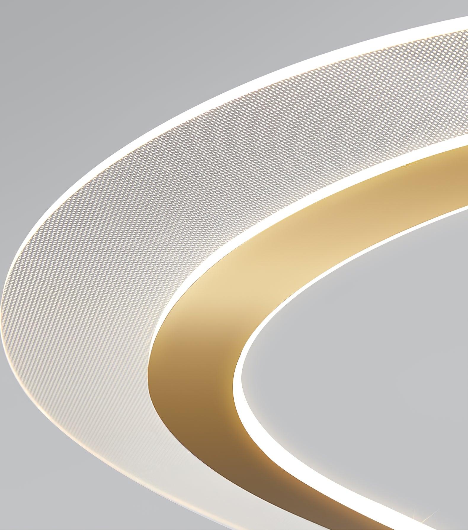 Lustra Chandelier LED Acrylic Gold Modern - Blowlighting