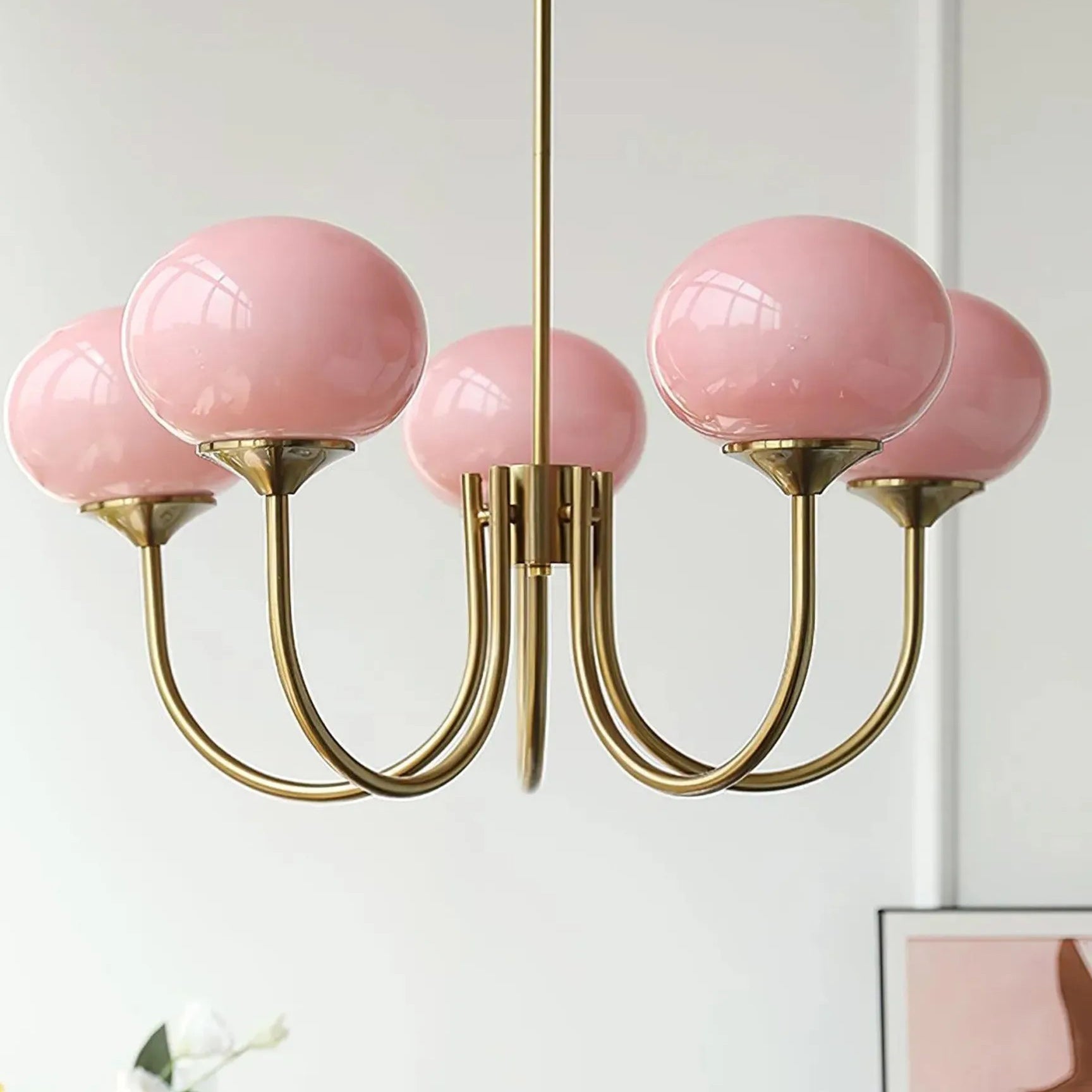 Marshmallow Modern Glass Chandelier