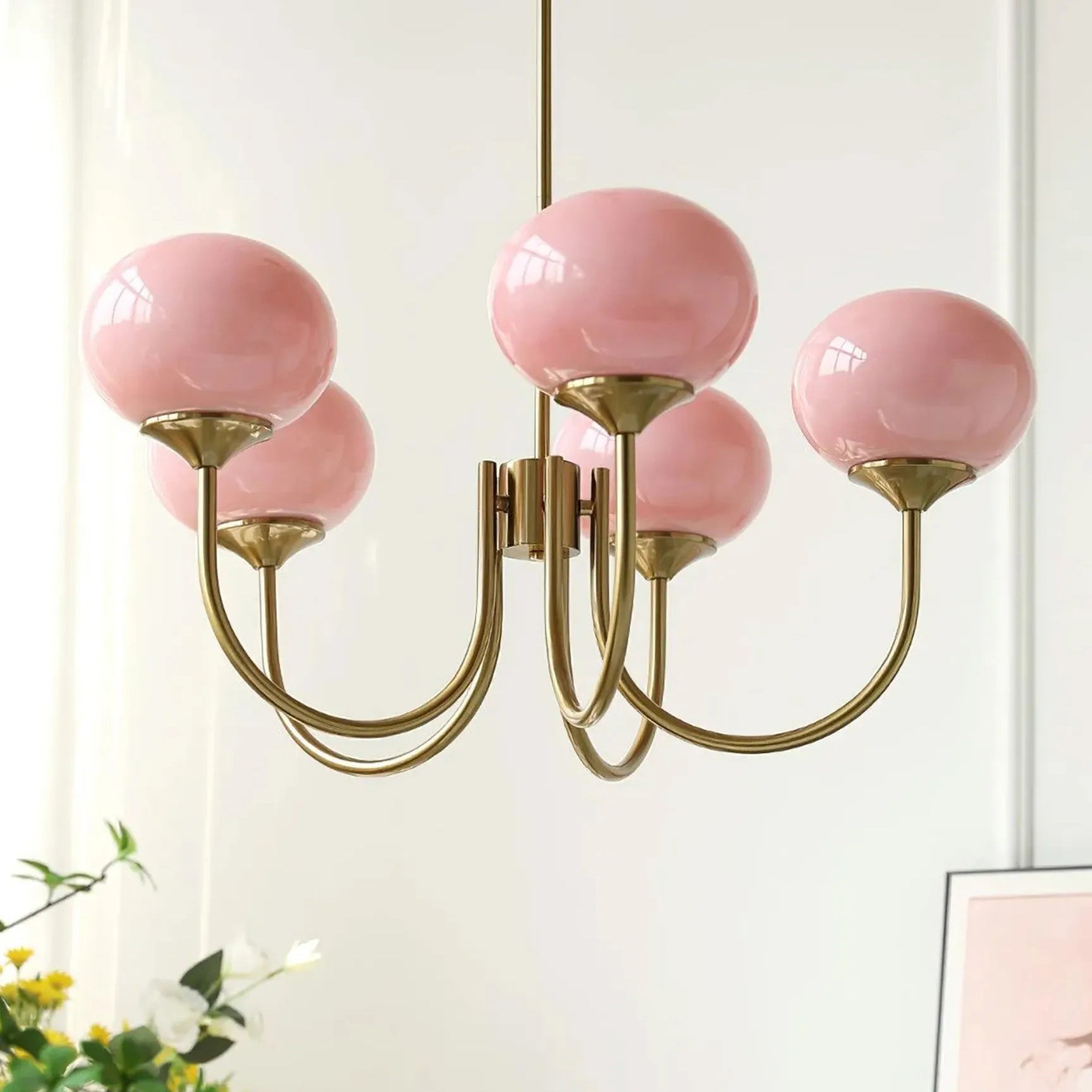 Marshmallow Modern Glass Chandelier