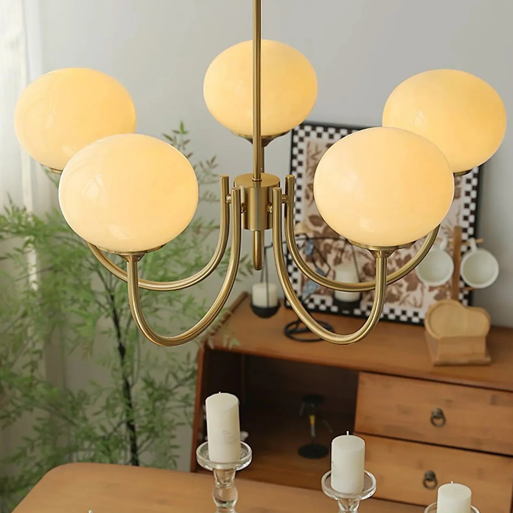 Marshmallow Modern Glass Chandelier