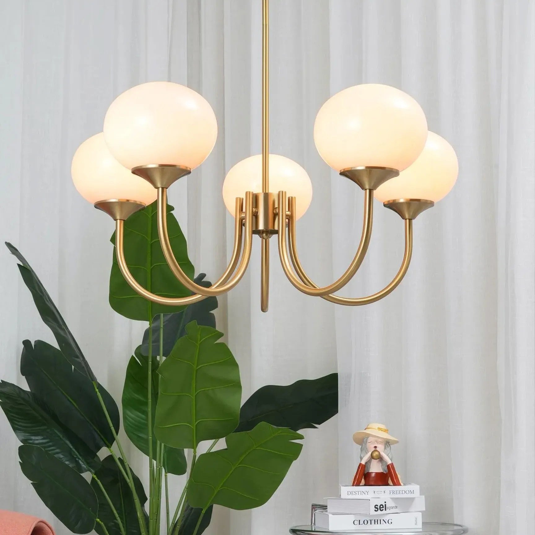 Marshmallow Modern Glass Chandelier