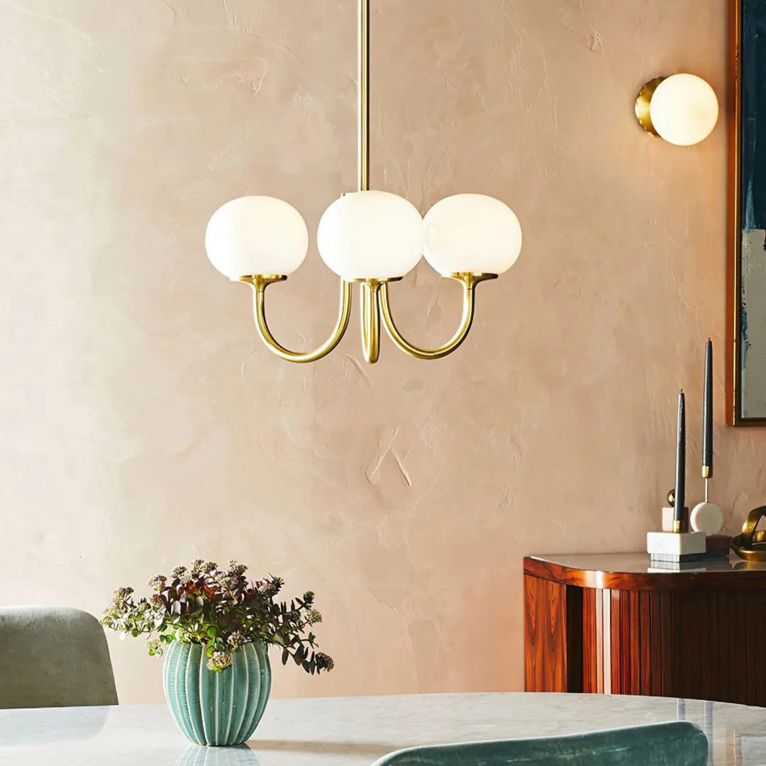 Marshmallow Modern Glass Chandelier