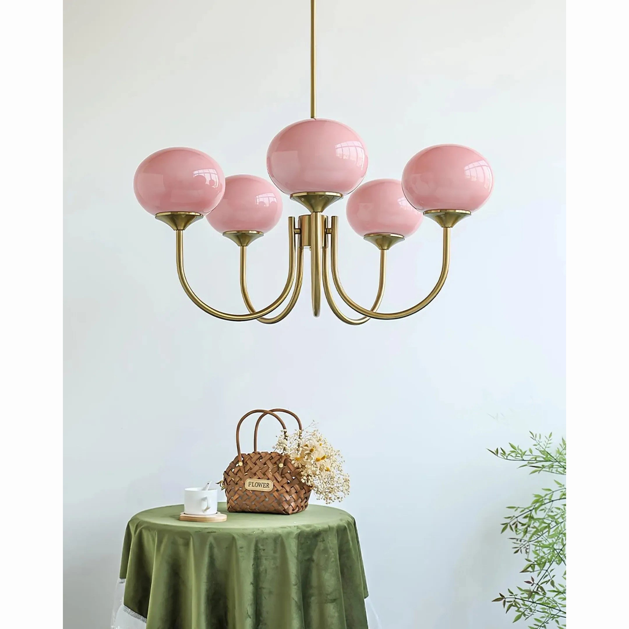 Marshmallow Modern Glass Chandelier